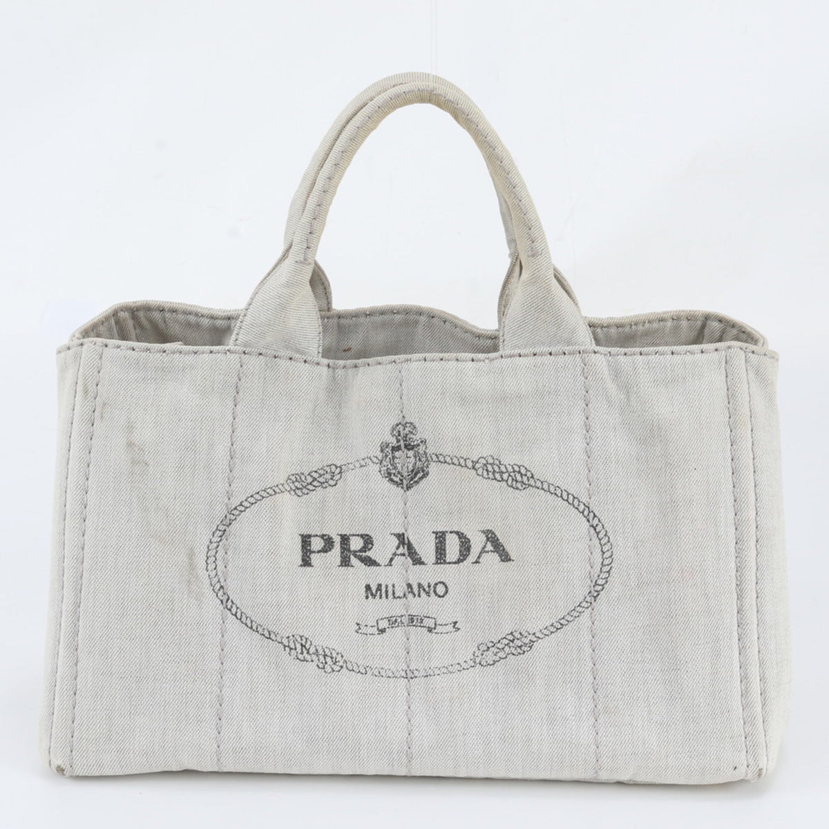 Prada Ivory Handbag Shoulder Bag Tote Bag (Pre-Owned)