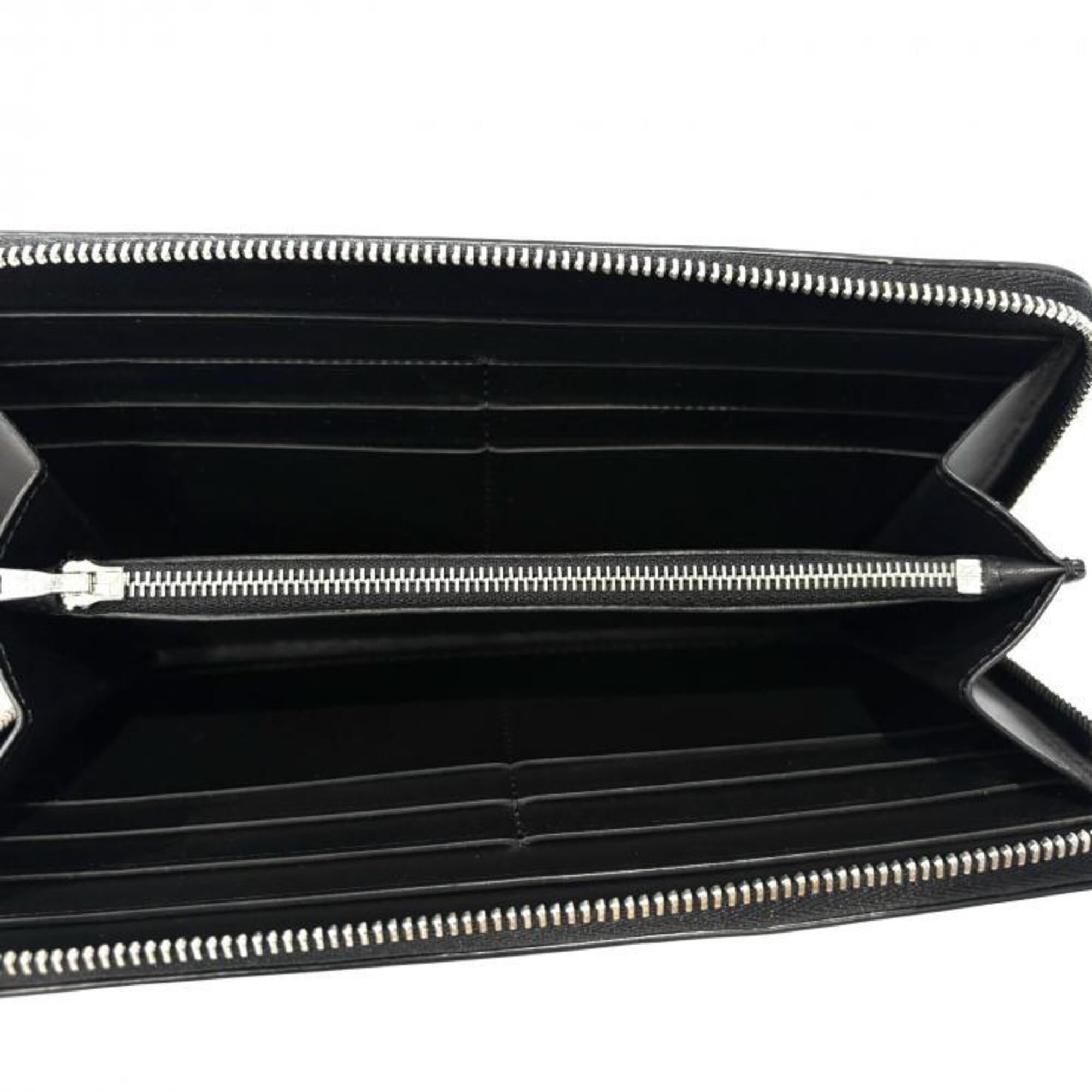 Loewe Black Leather Long Wallet (Bi-Fold) (Pre-Owned)