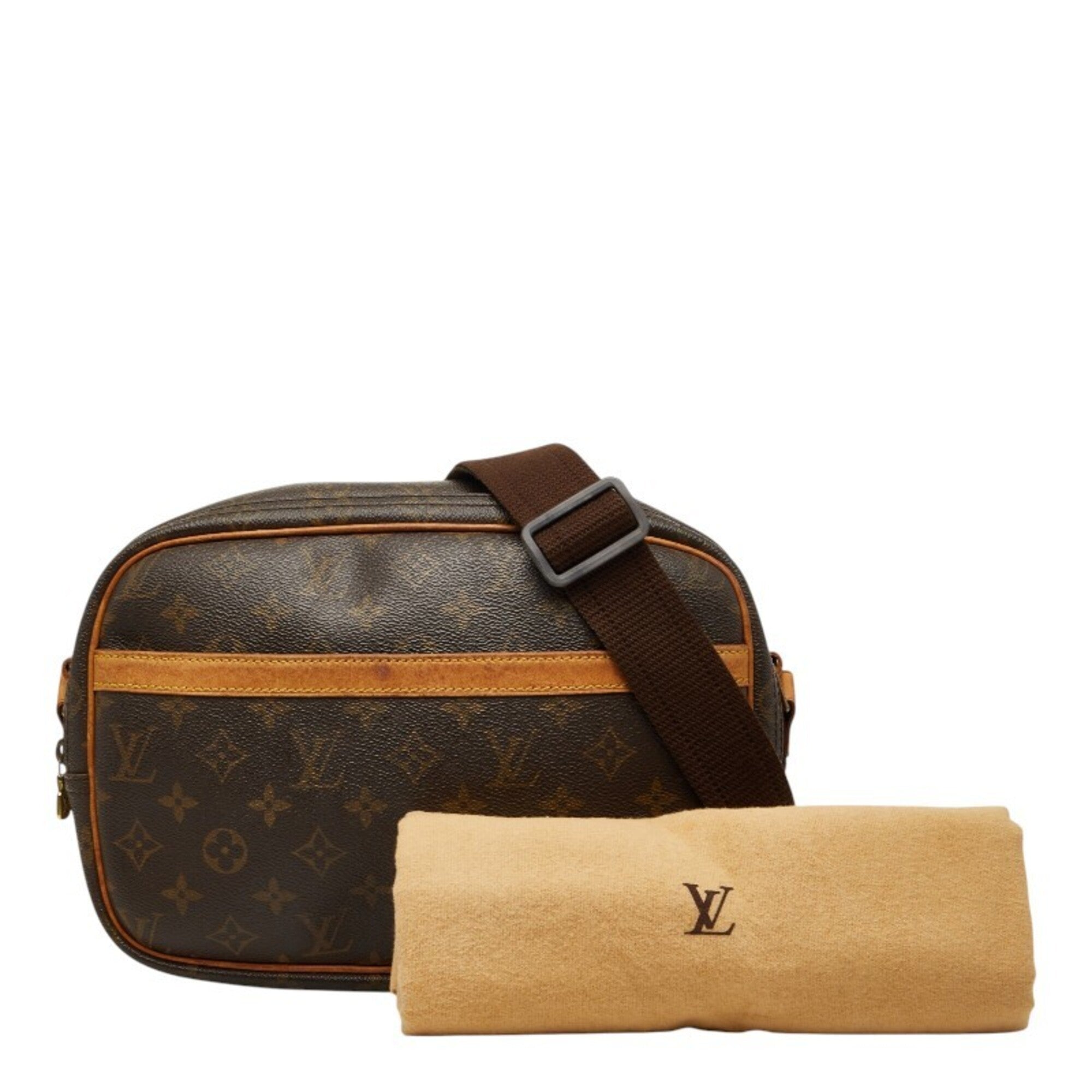 Louis Vuitton Brown Pvc Leather Shoulder Bag (Pre-Owned)