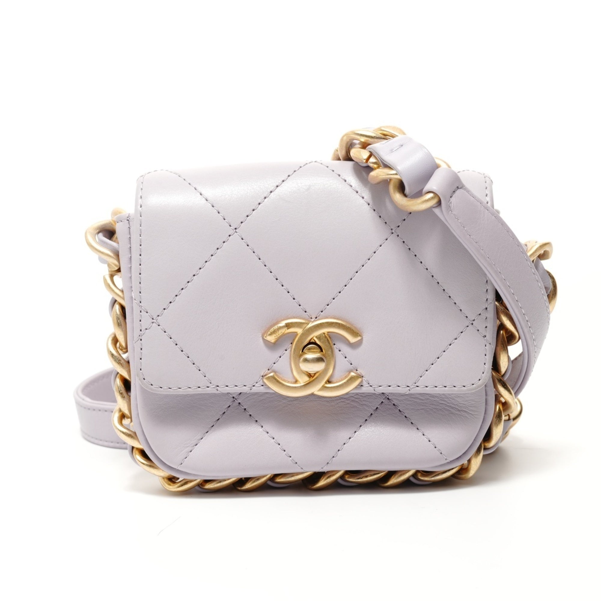 Chanel Purple Shoulder Bag (Pre-Owned)