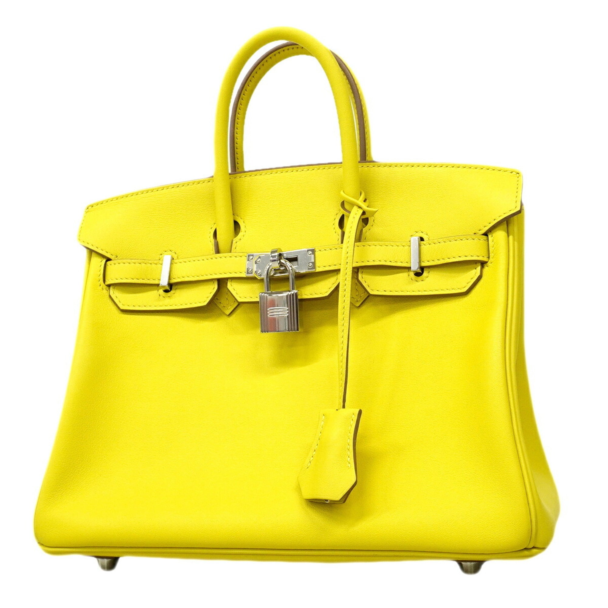 Hermes Lime Swift Leather Handbag (Pre-Owned)