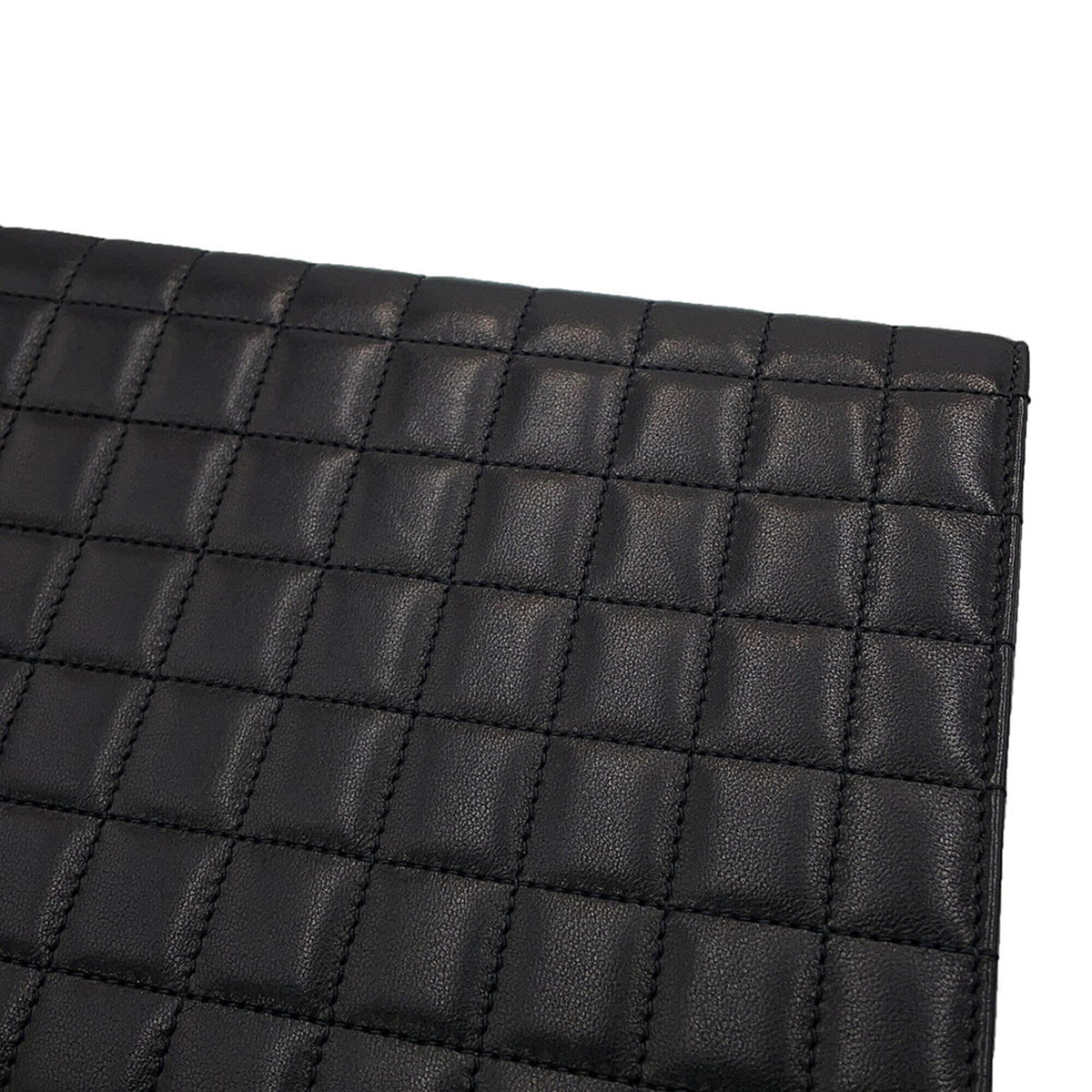 Yves Saint Laurent Black Leather Clutch Bag (Pre-Owned)