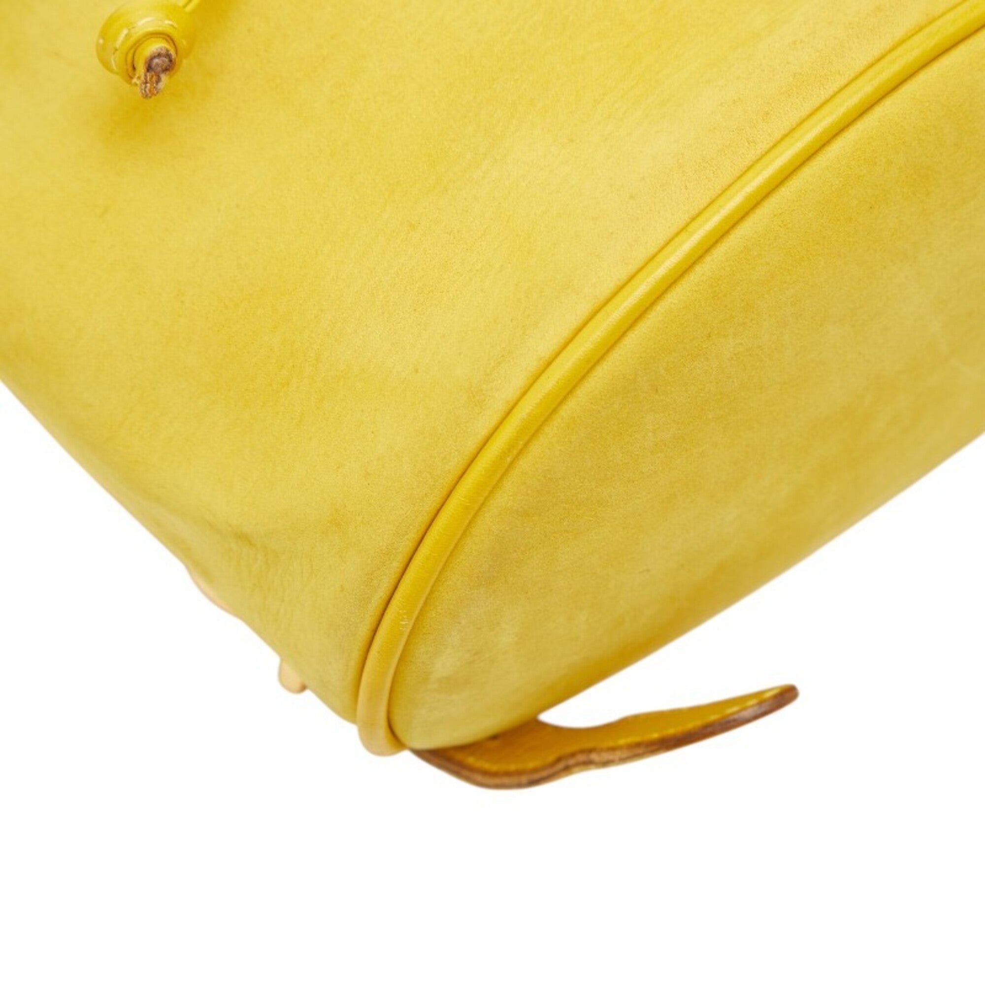Salvatore Ferragamo Yellow Leather Backpack (Pre-Owned)