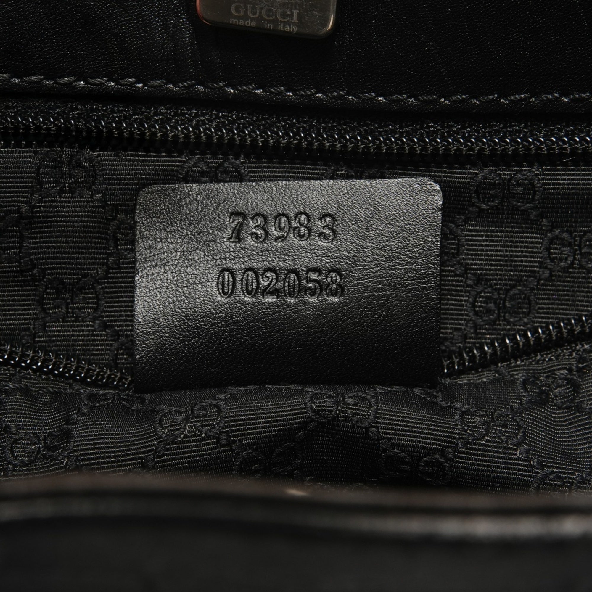 Gucci Black Leather Tote Bag (Pre-Owned)
