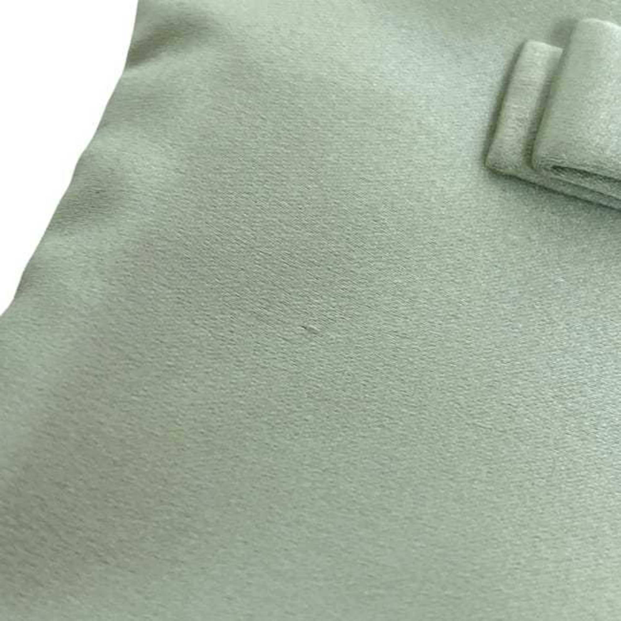 Prada Light Green Satin Pouch (Pre-Owned)