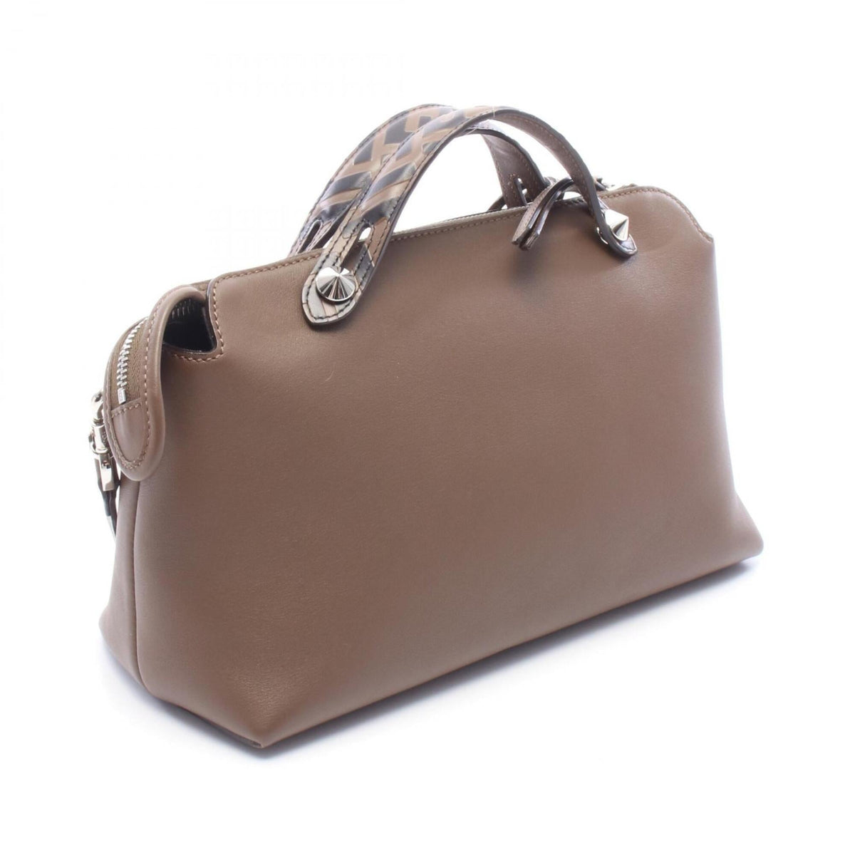 Fendi Black Brown Leather Handbag (Pre-Owned)