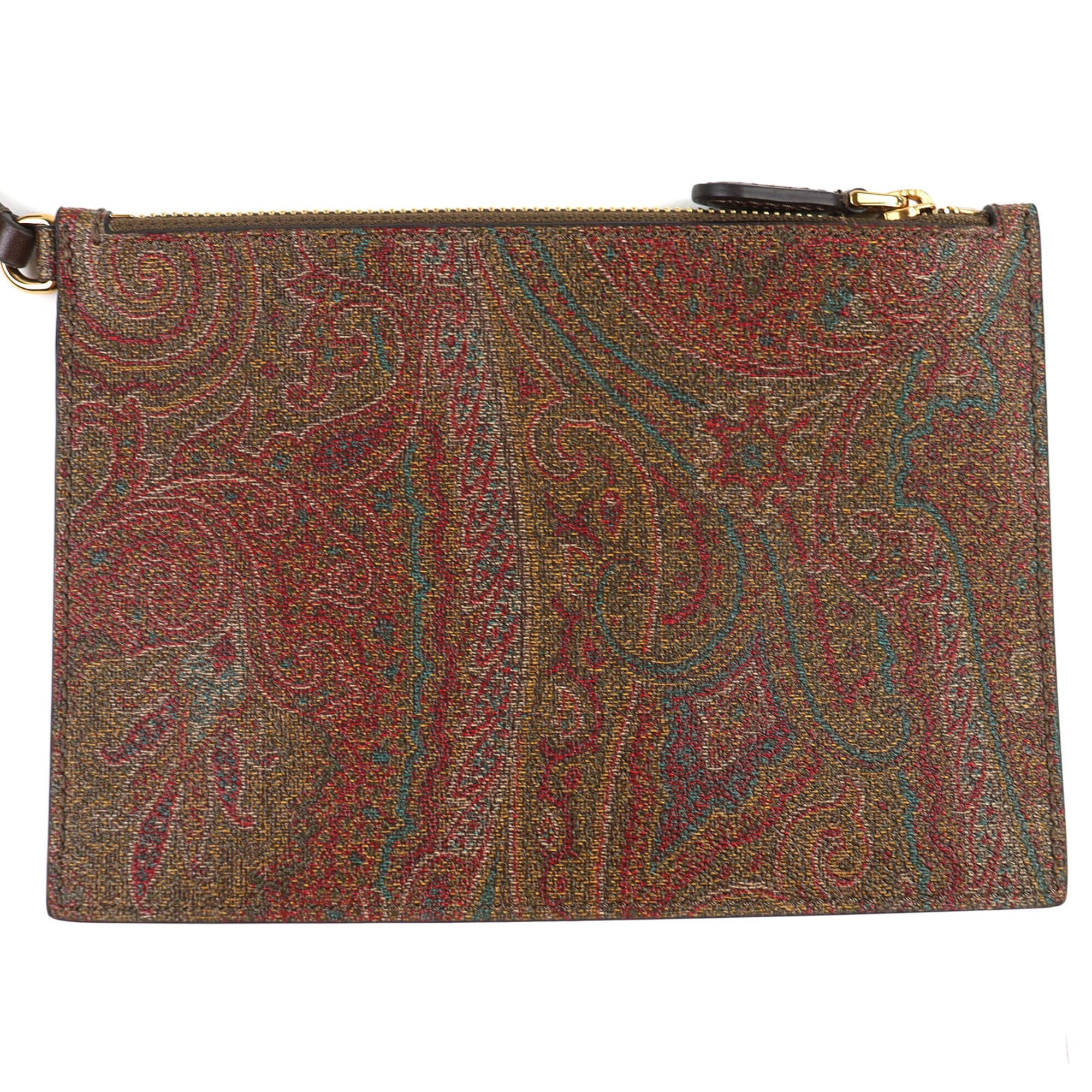 Etro Brown Pvc Leather Pouch Tote Bag (Pre-Owned)