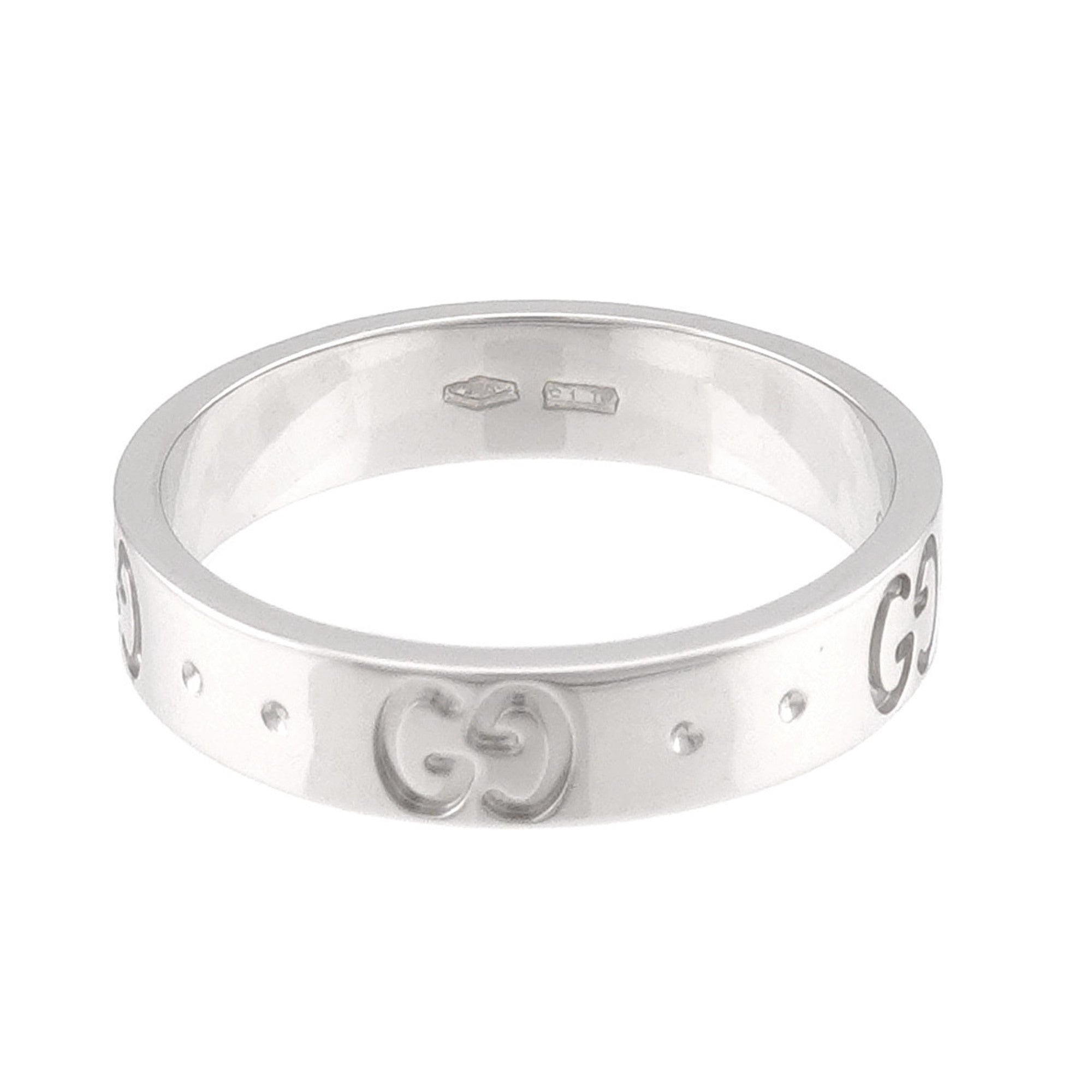 Gucci White Gold (18K) Band Ring (Pre-Owned)