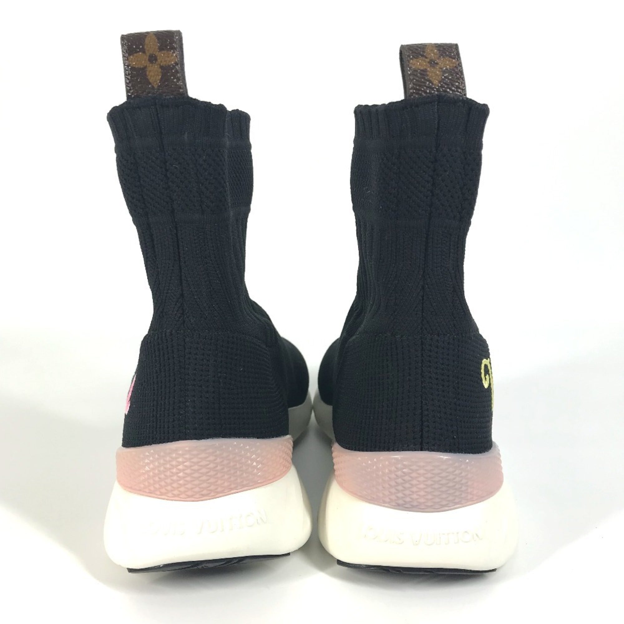 Louis Vuitton Black Multi-Color Sneakers (Pre-Owned)