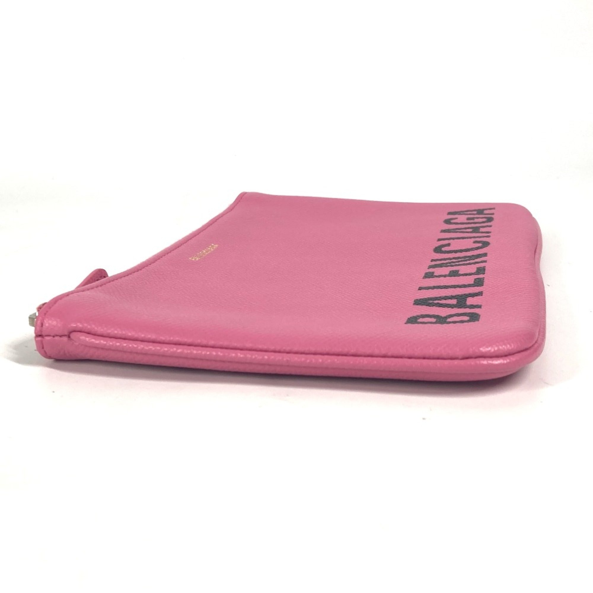 Balenciaga Pink Leather Clutch Bag (Pre-Owned)
