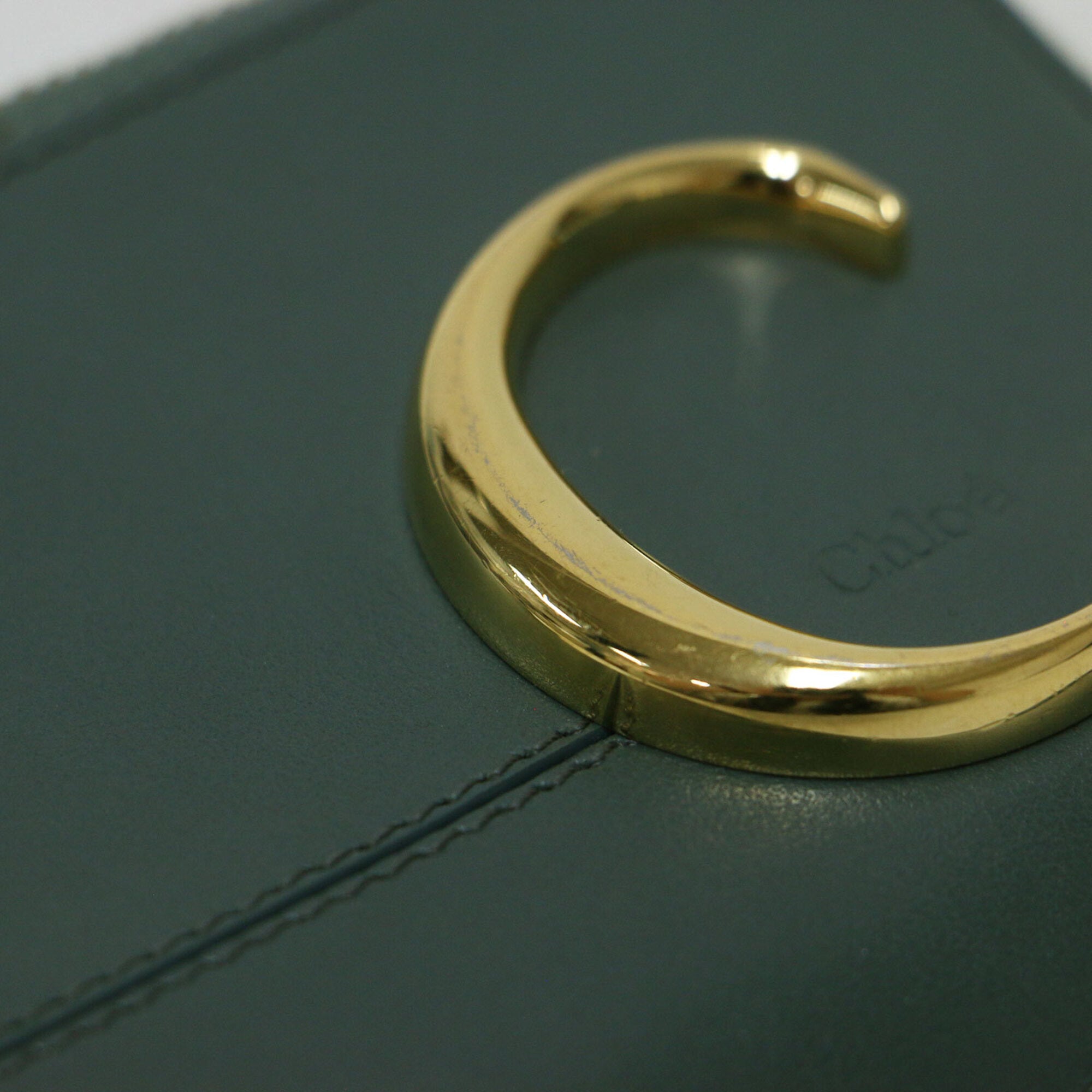 Chloé Green Leather Coin Purse/Coin Case (Pre-Owned)
