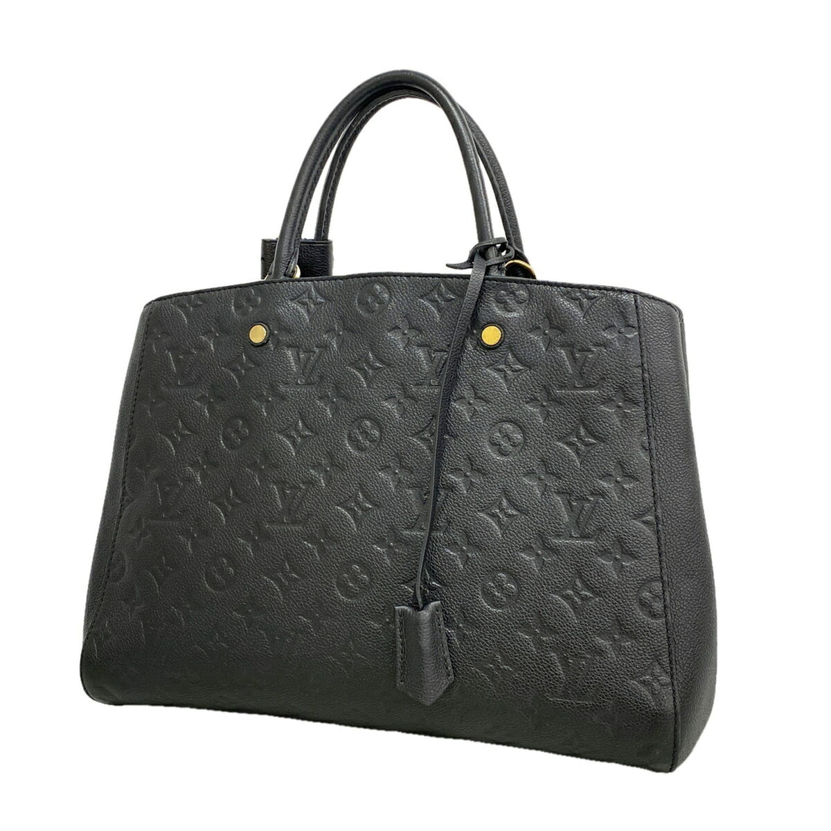 Louis Vuitton Noir Handbag (Pre-Owned)