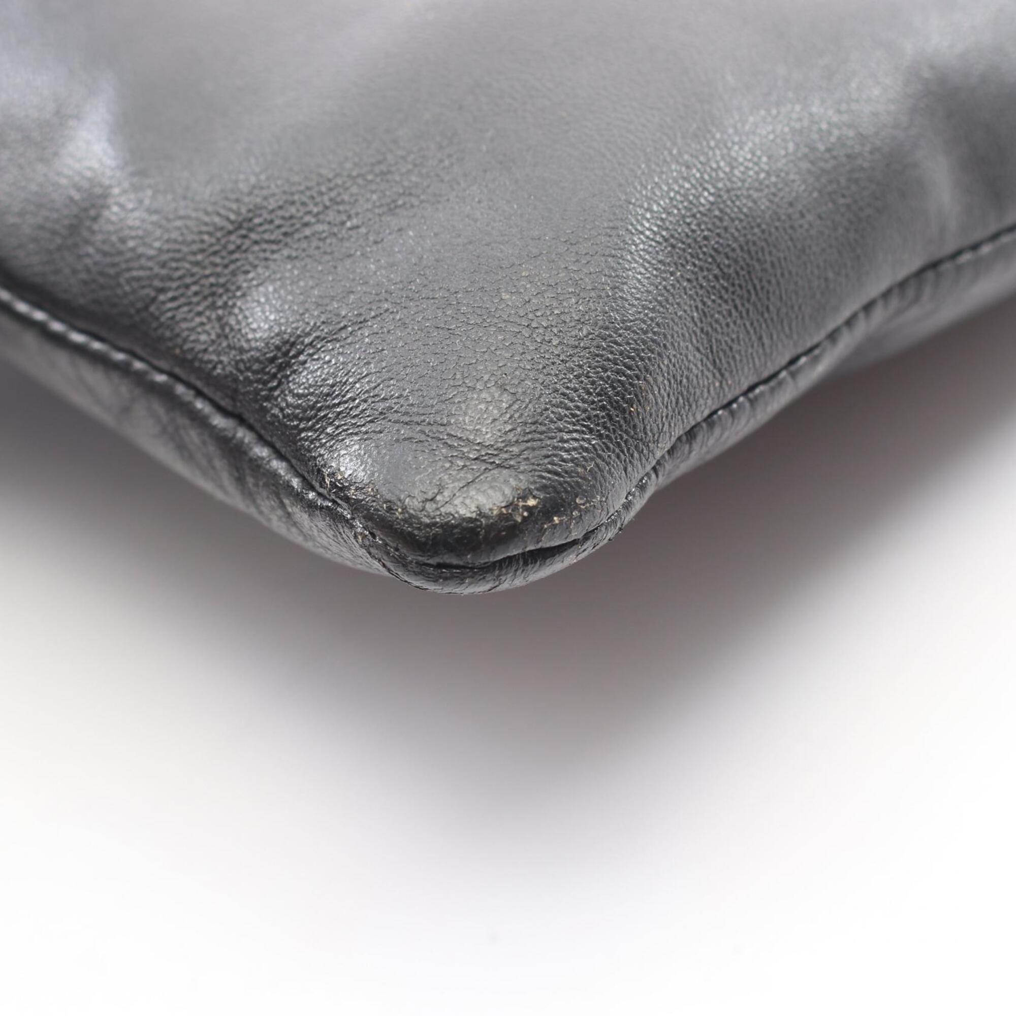 Loewe Black Leather Handbag Shoulder Bag (Pre-Owned)