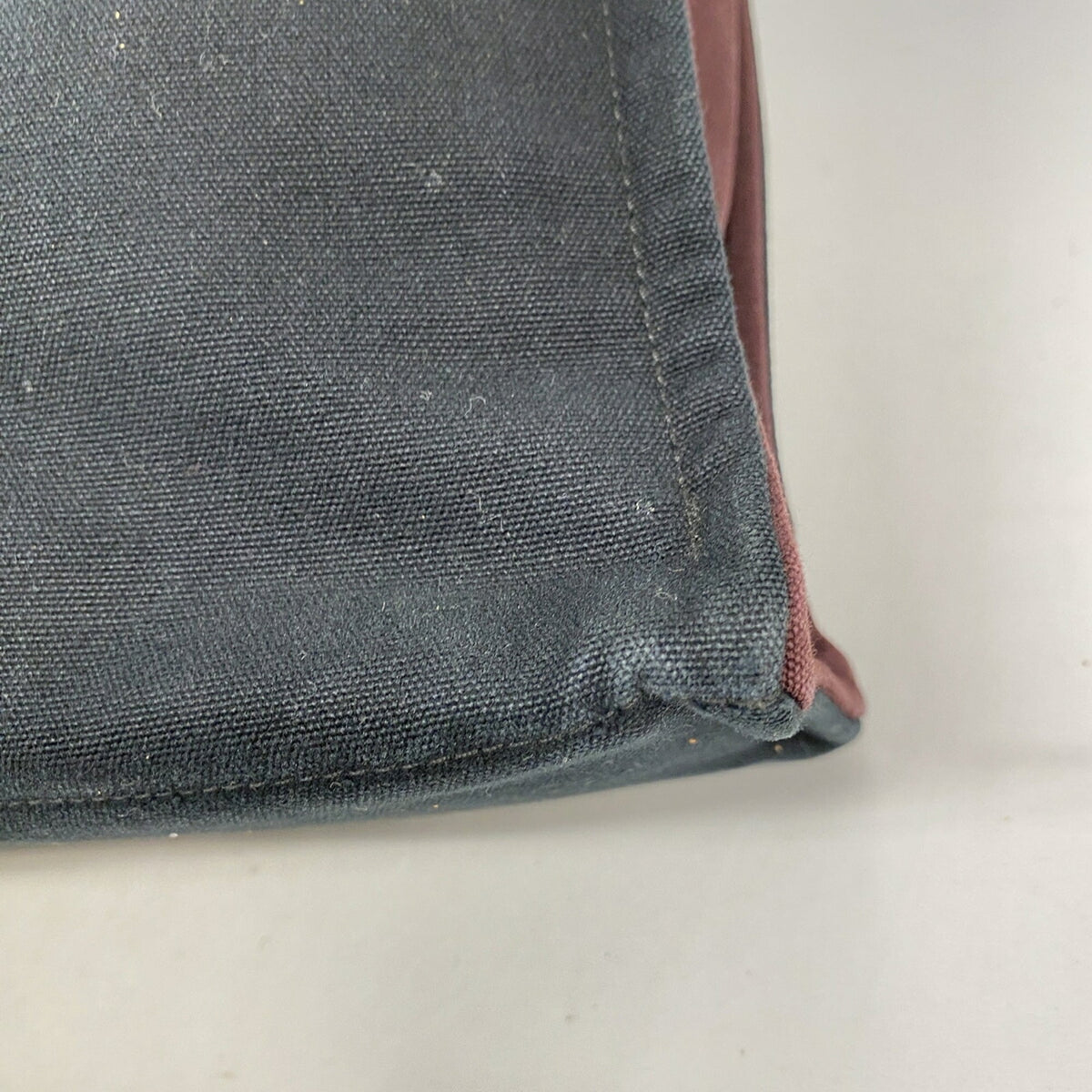 Hermes Black Bordeaux Canvas Tote Bag (Pre-Owned)