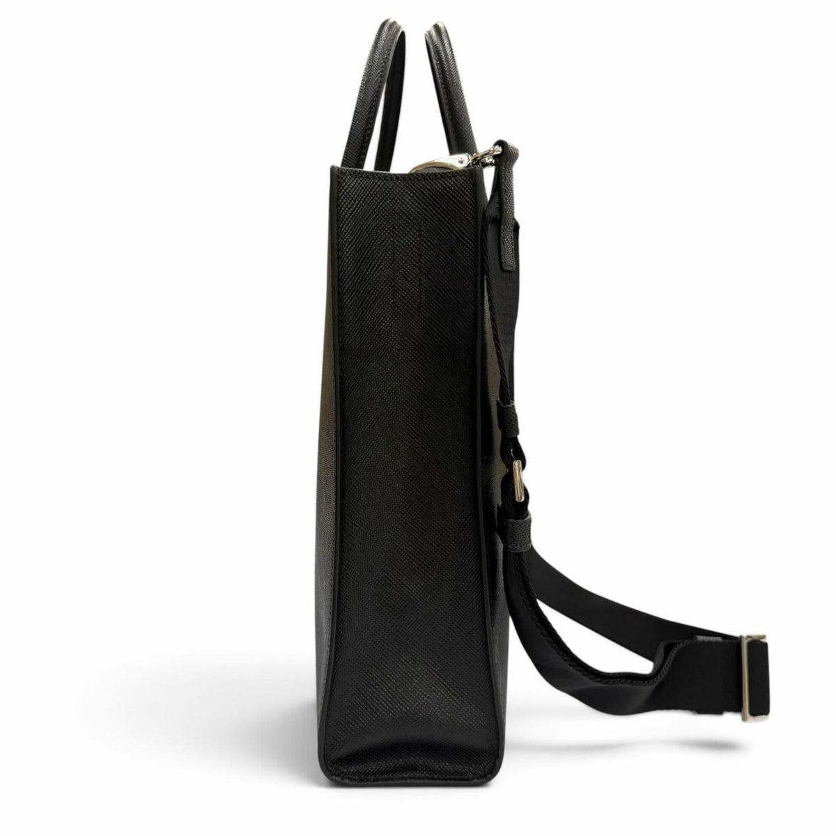 Prada Black Leather Tote Bag (Pre-Owned)