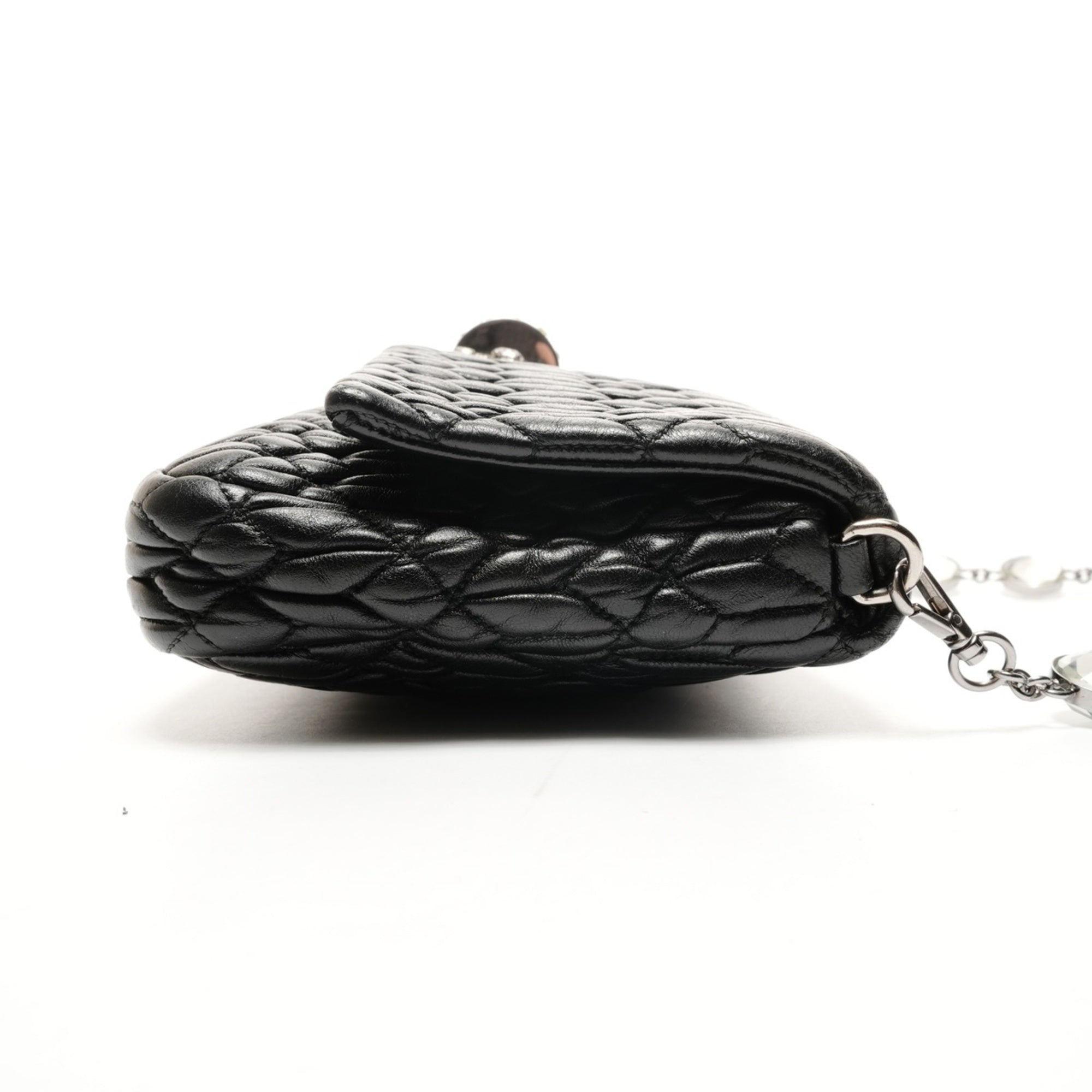 Miu Miu Black Leather Shoulder Bag (Pre-Owned)