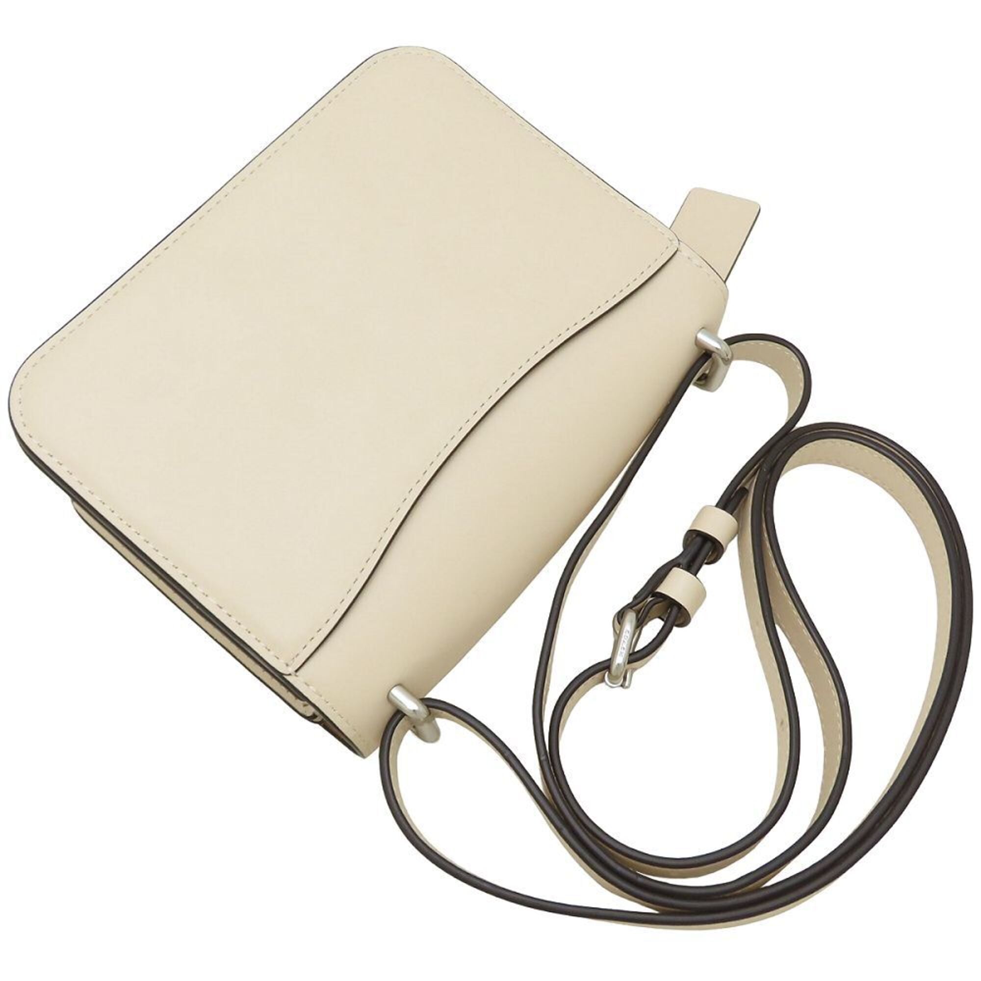 Coach Silver Leather Shoulder Bag (Pre-Owned)
