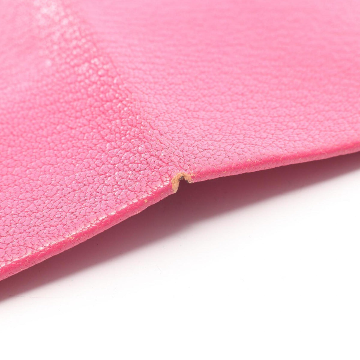 Hermes Pink Rose Shocking Chevre Leather Leather Coin Purse/Coin Case (Pre-Owned)