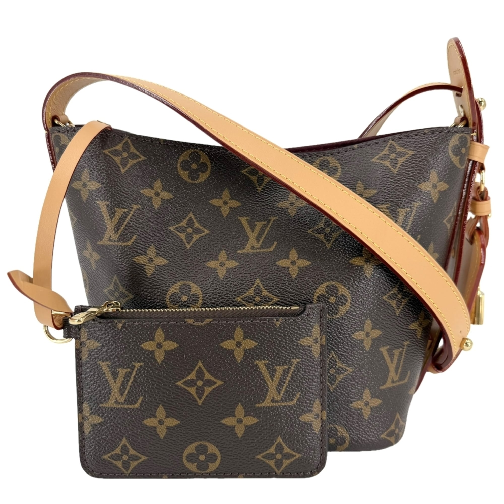 Louis Vuitton Monogram Brown Monogram Handbag Pouch Shoulder Bag (Pre-Owned)