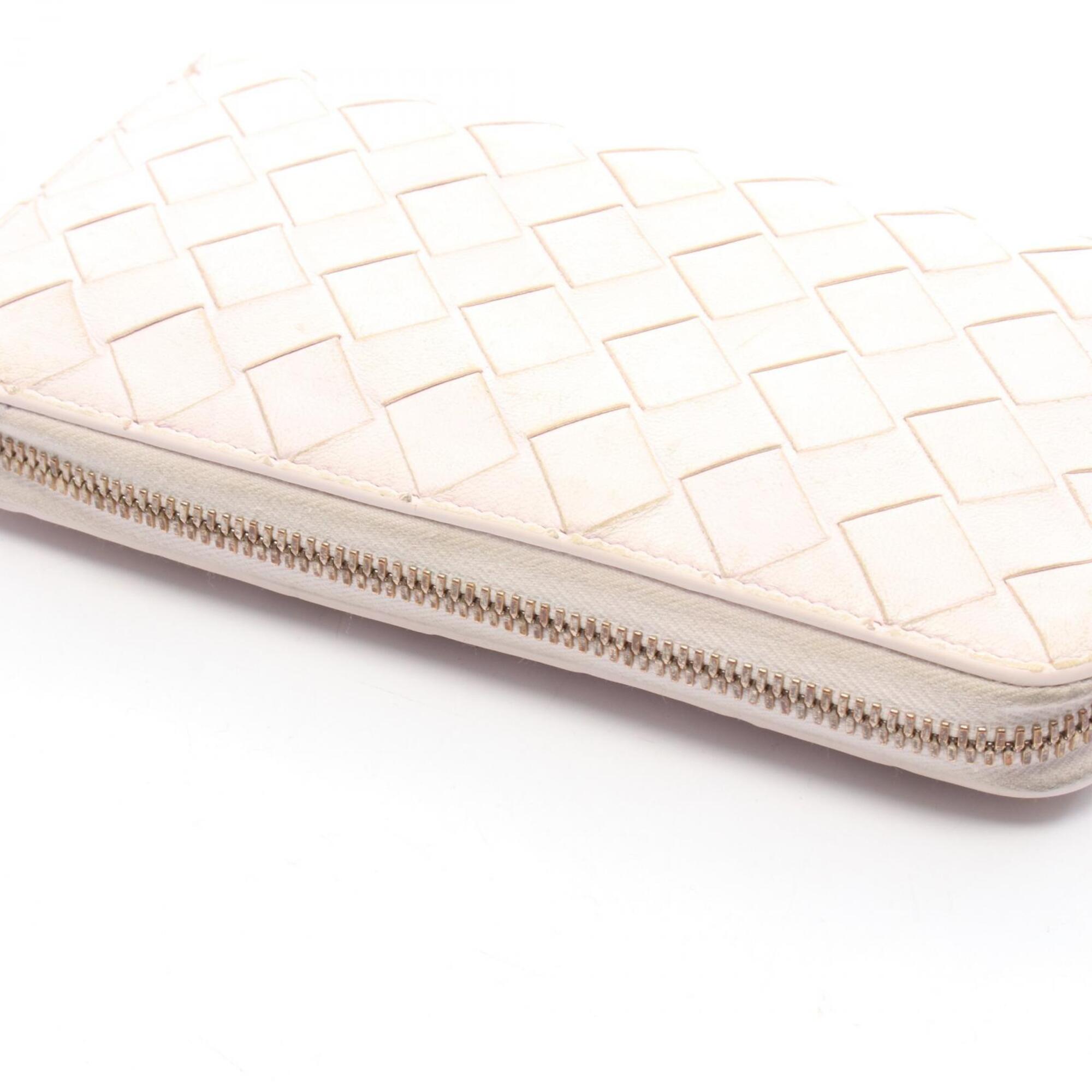 Bottega Veneta Pink Intrecciato Long Wallet (Bi-Fold) (Pre-Owned)