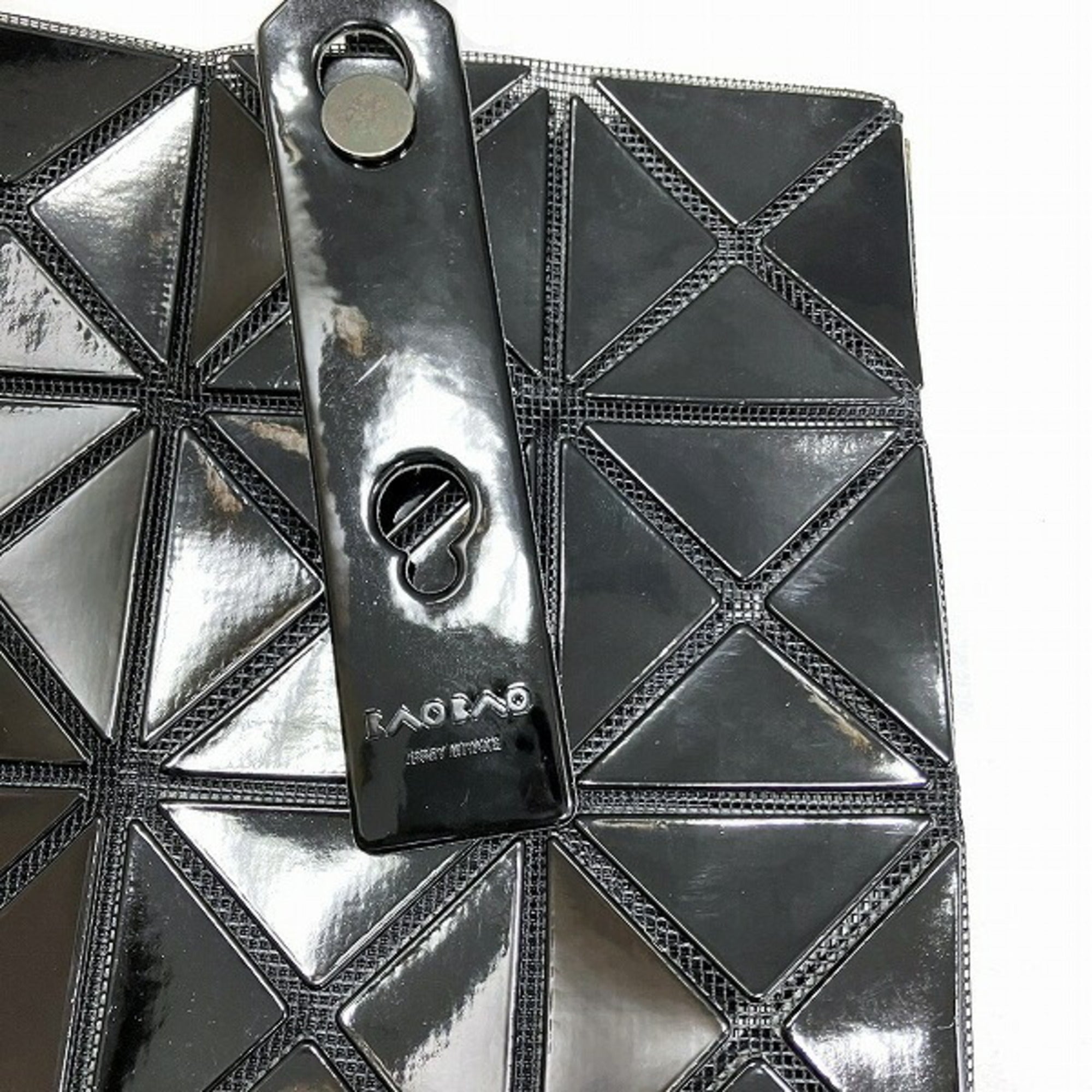 Issey Miyake Black Rubber Handbag Tote Bag (Pre-Owned)