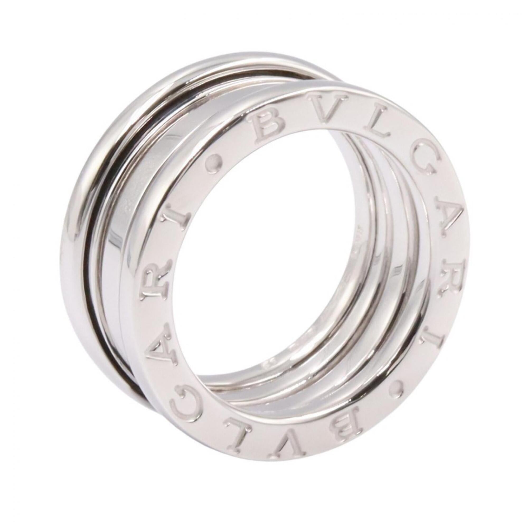 Bvlgari Silver White Gold (18K) Band Ring (Pre-Owned)