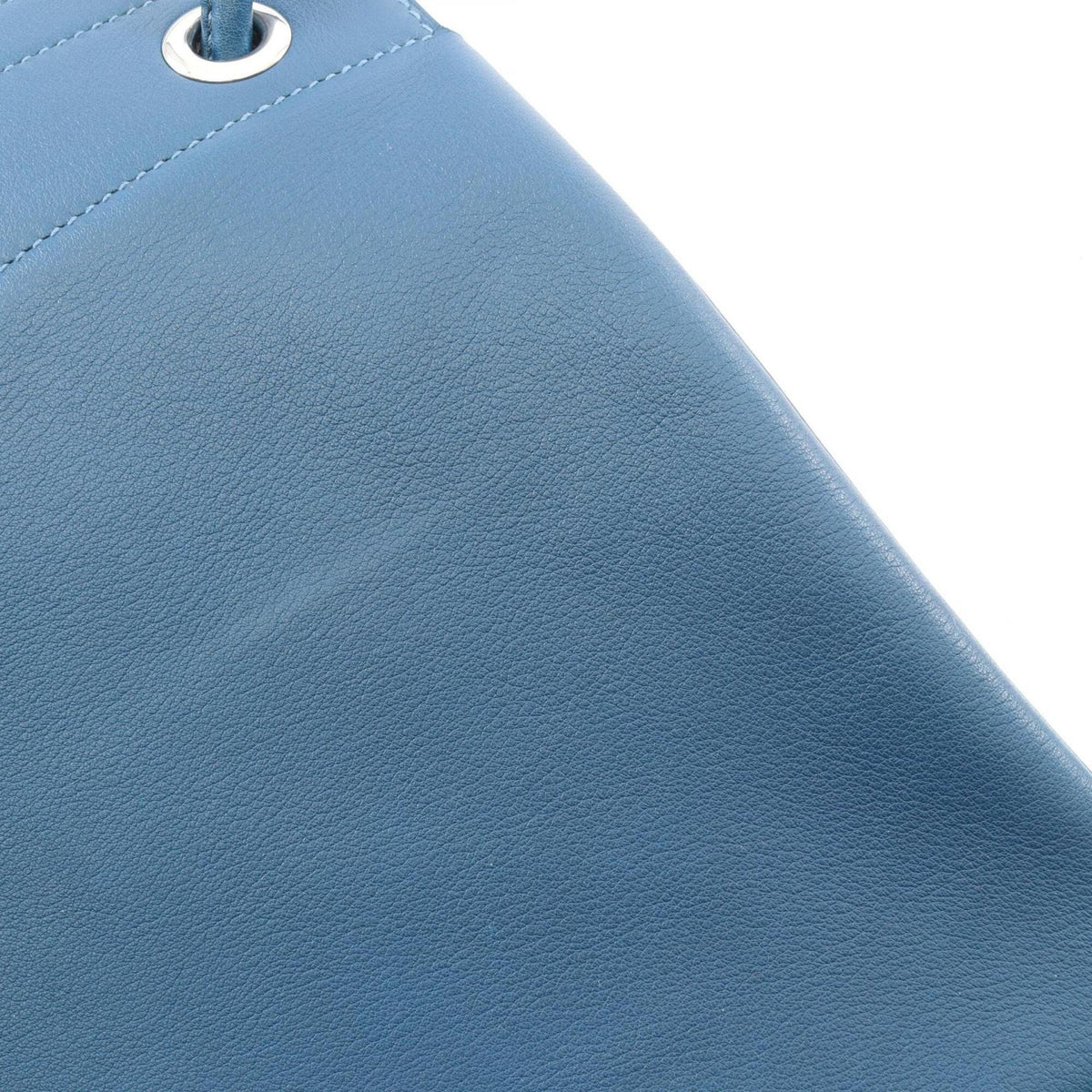 Hermes Blue Evercalf Leather Handbag Shoulder Bag (Pre-Owned)