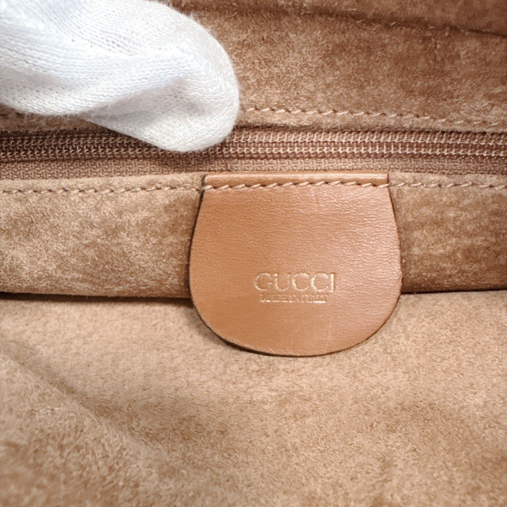 Gucci Brown Leather Pouch (Pre-Owned)
