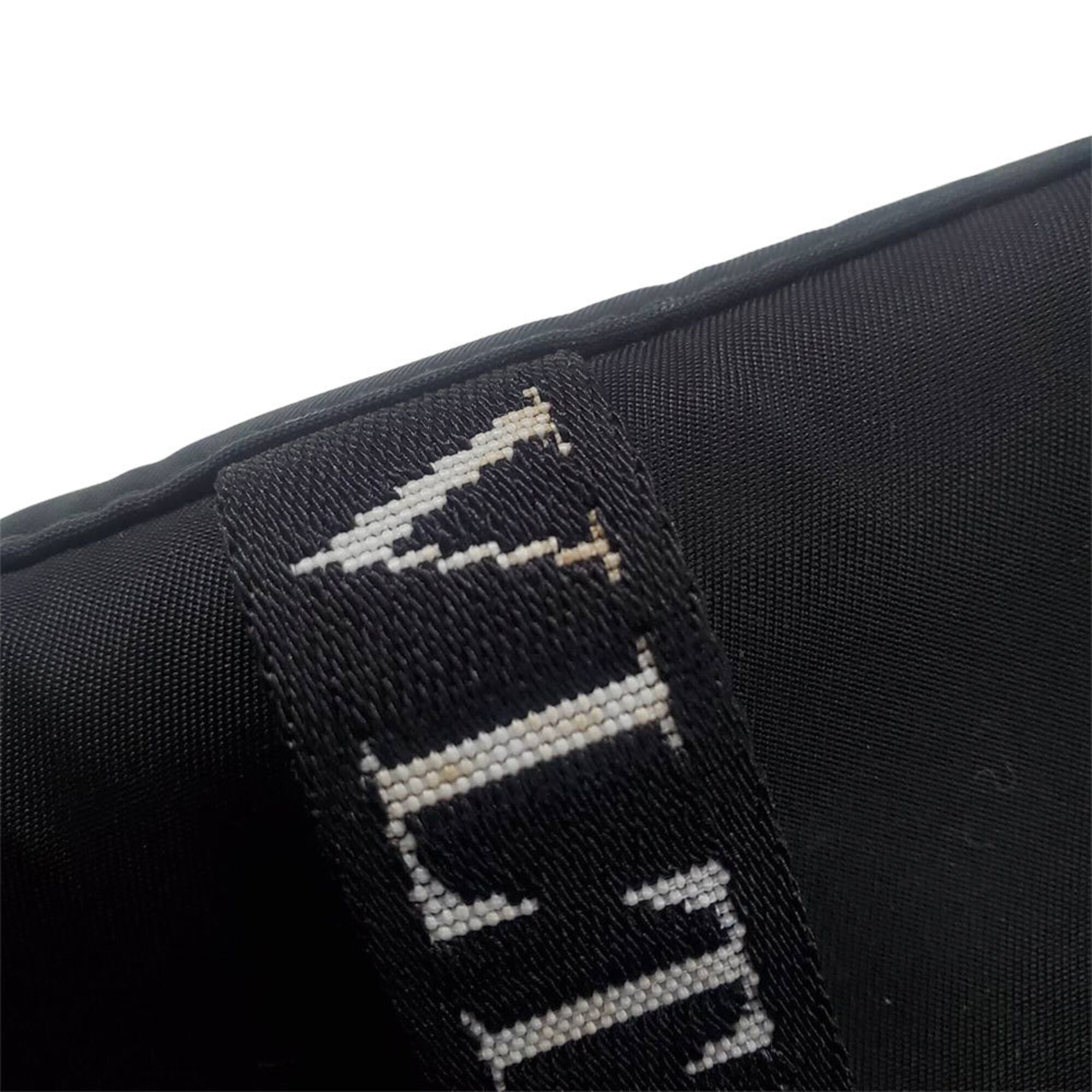 Valentino Black Nylon Handbag Sling Bag (Pre-Owned)