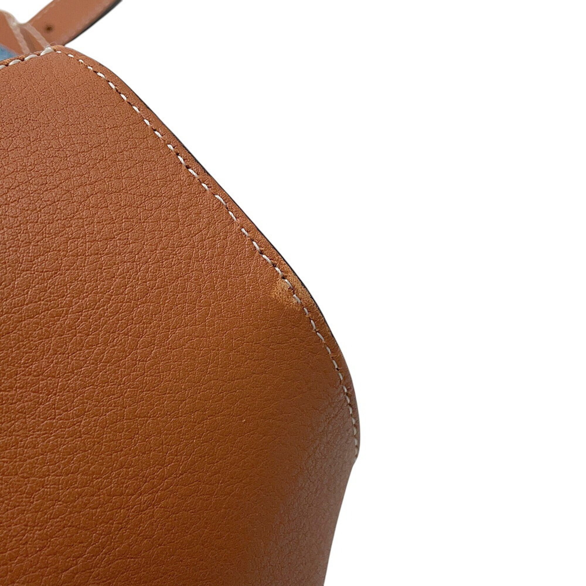 Loewe Blue Denim Leather Backpack (Pre-Owned)