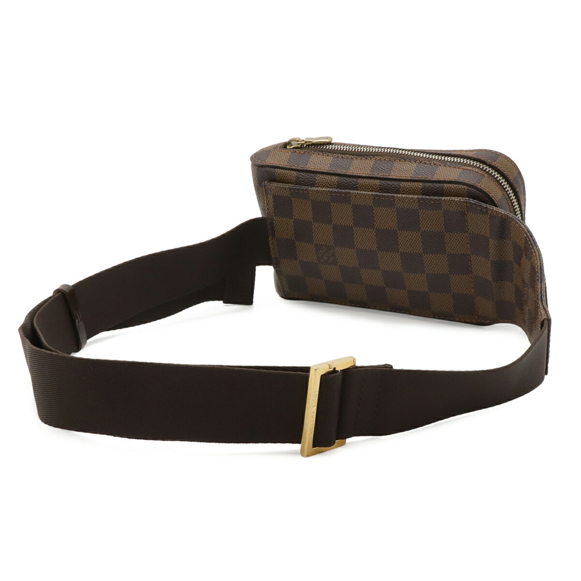 Louis Vuitton Brown Damier Canvas Pvc Pouch Shoulder Bag Sling Bag (Pre-Owned)