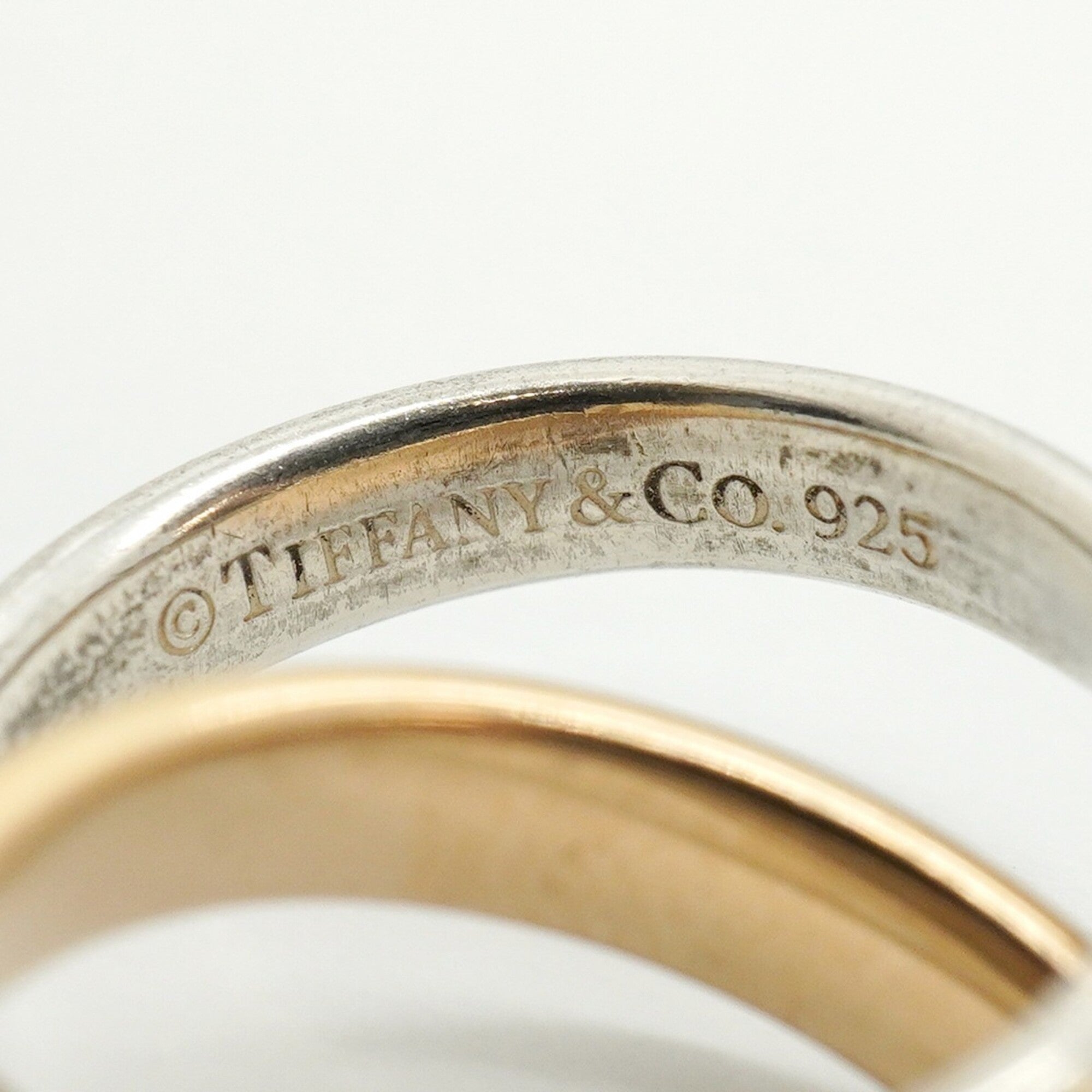 Tiffany Pink Gold (18K) Silver 925 Band Ring (Pre-Owned)