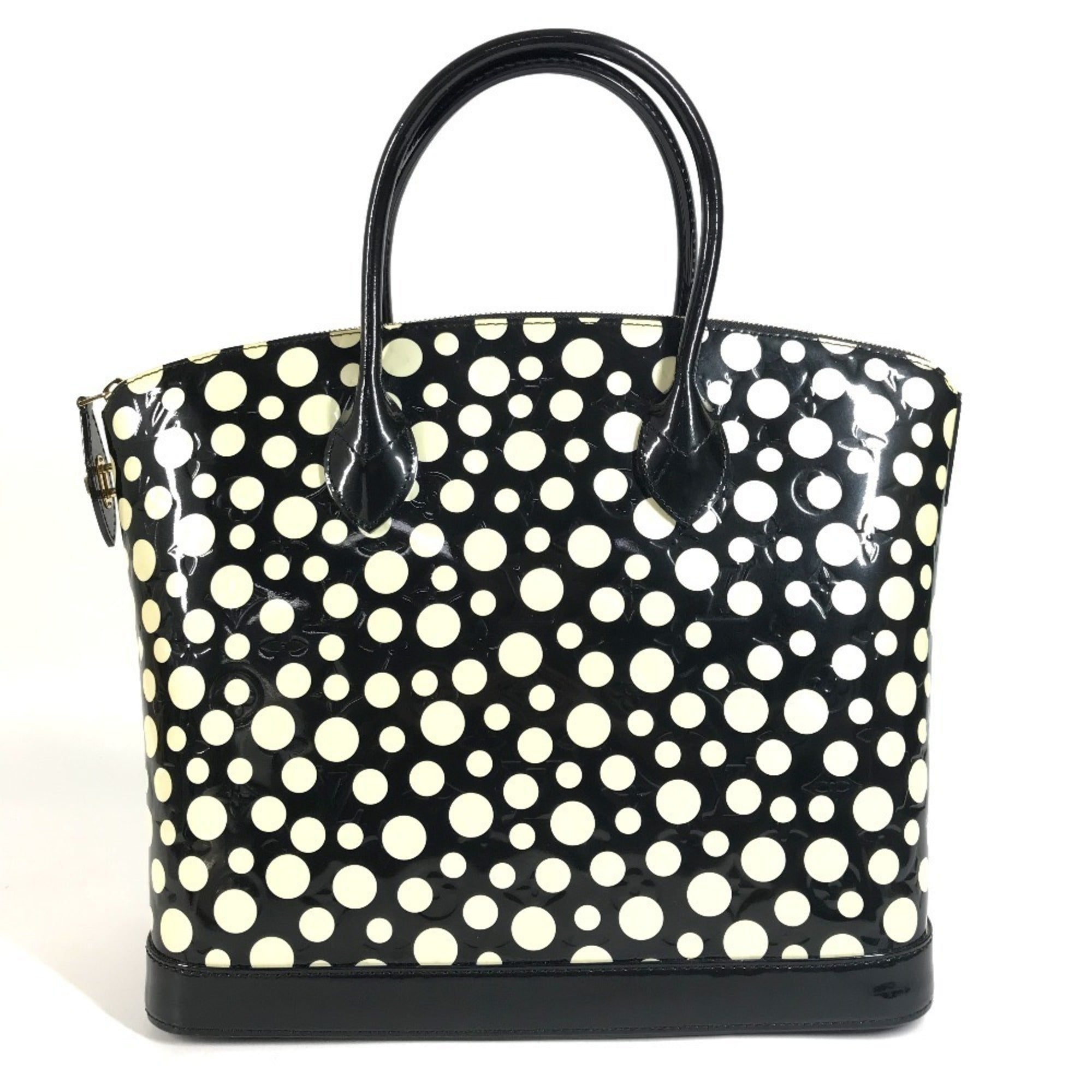 Louis Vuitton Black White Monogram Vernis Handbag Tote Bag (Pre-Owned)