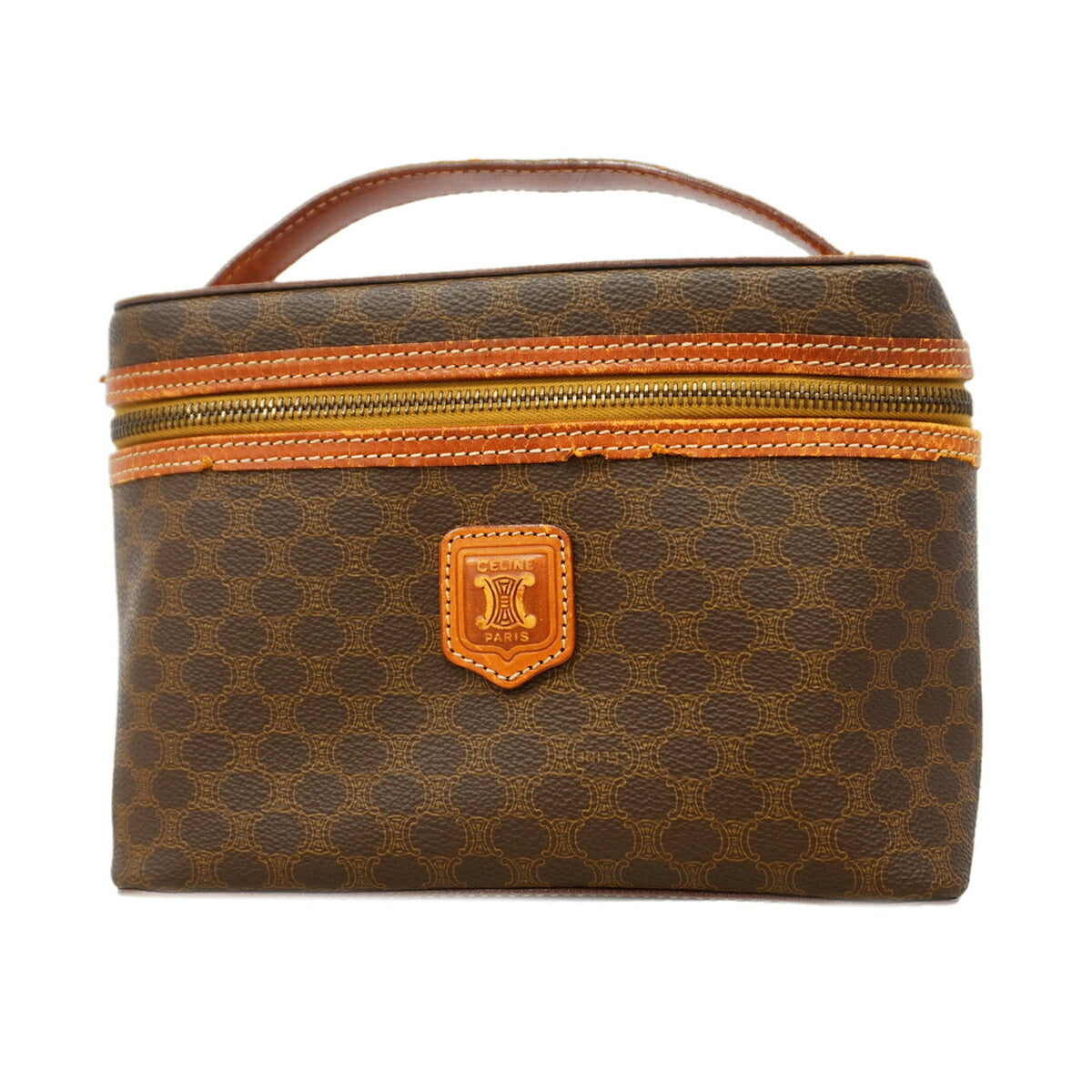 Celine Brown Pvc Vanity Bag (Pre-Owned)