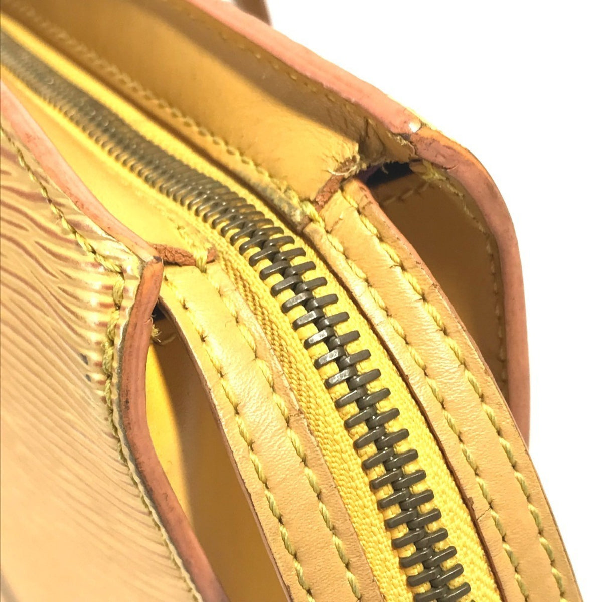 Louis Vuitton Yellow Epi Leather Handbag Tote Bag (Pre-Owned)