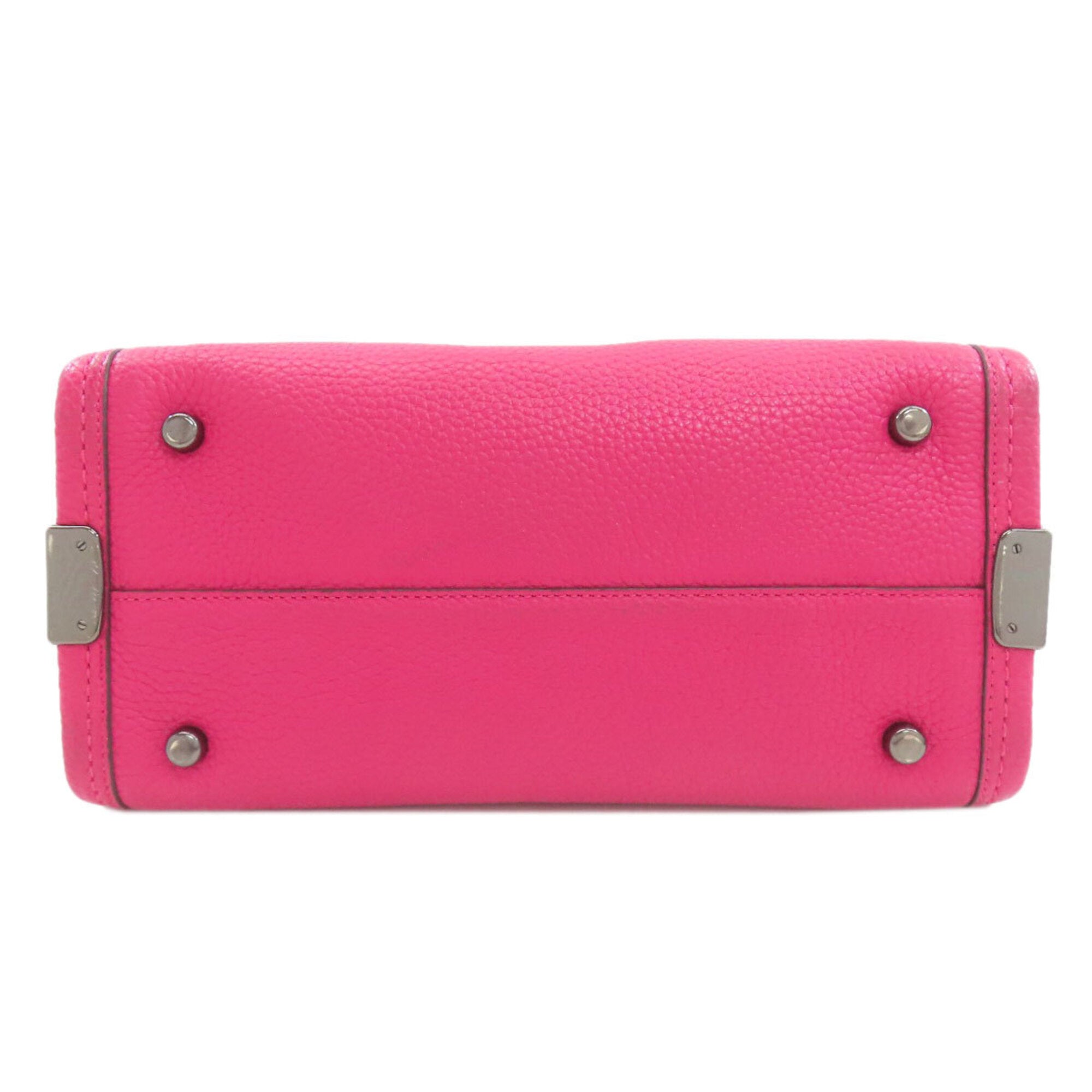 Coach Pink Leather Handbag (Pre-Owned)