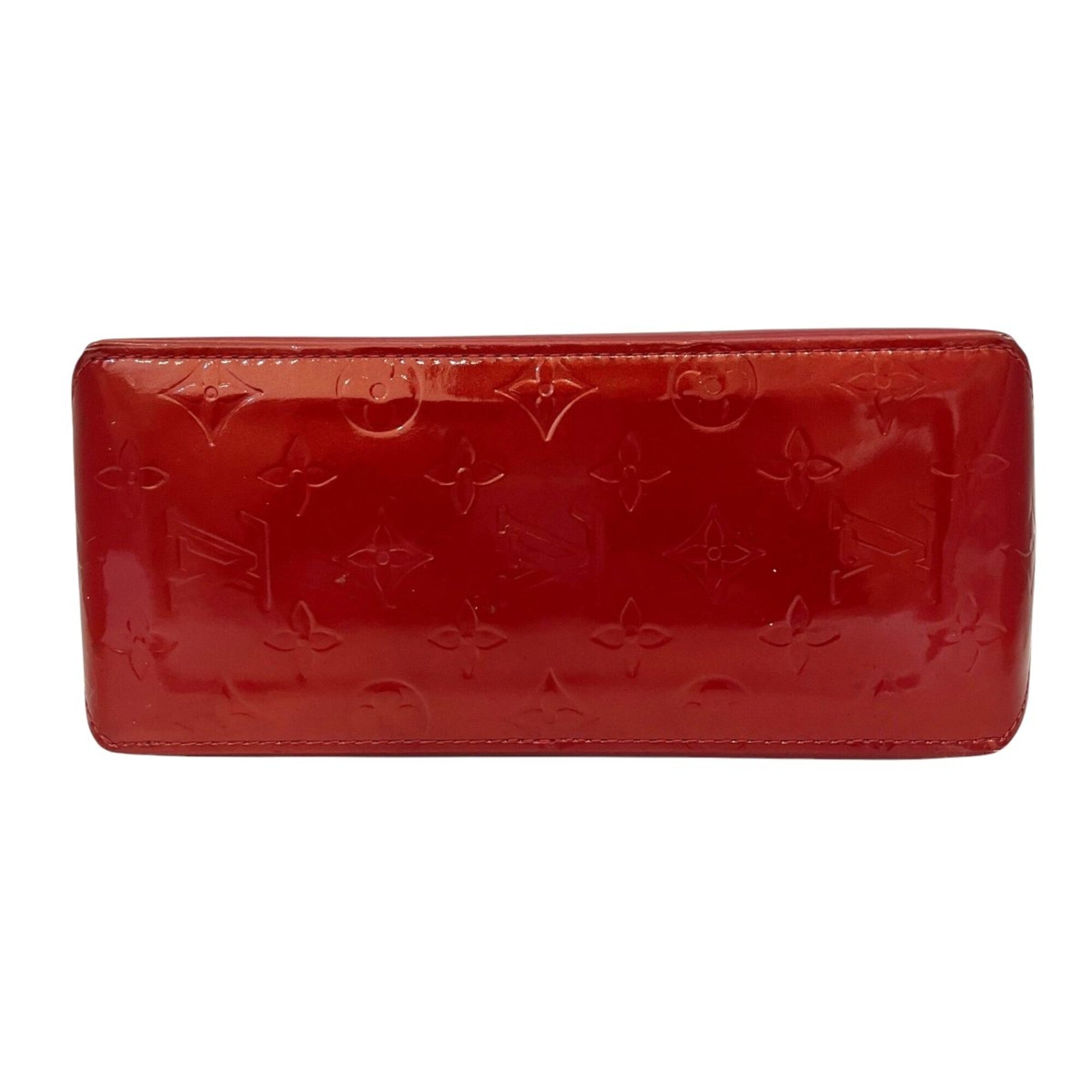 Louis Vuitton Red Color Vernis Leather Handbag (Pre-Owned)