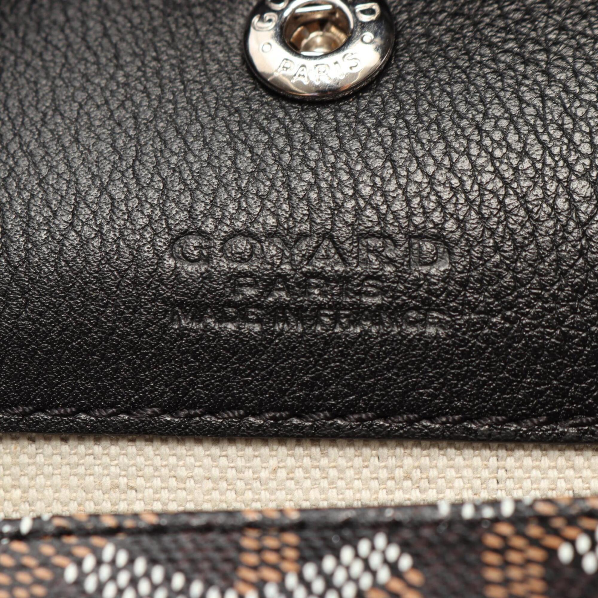Goyard Black Multi-Color Pvc Coated Canvas Leather Tote Bag (Pre-Owned)