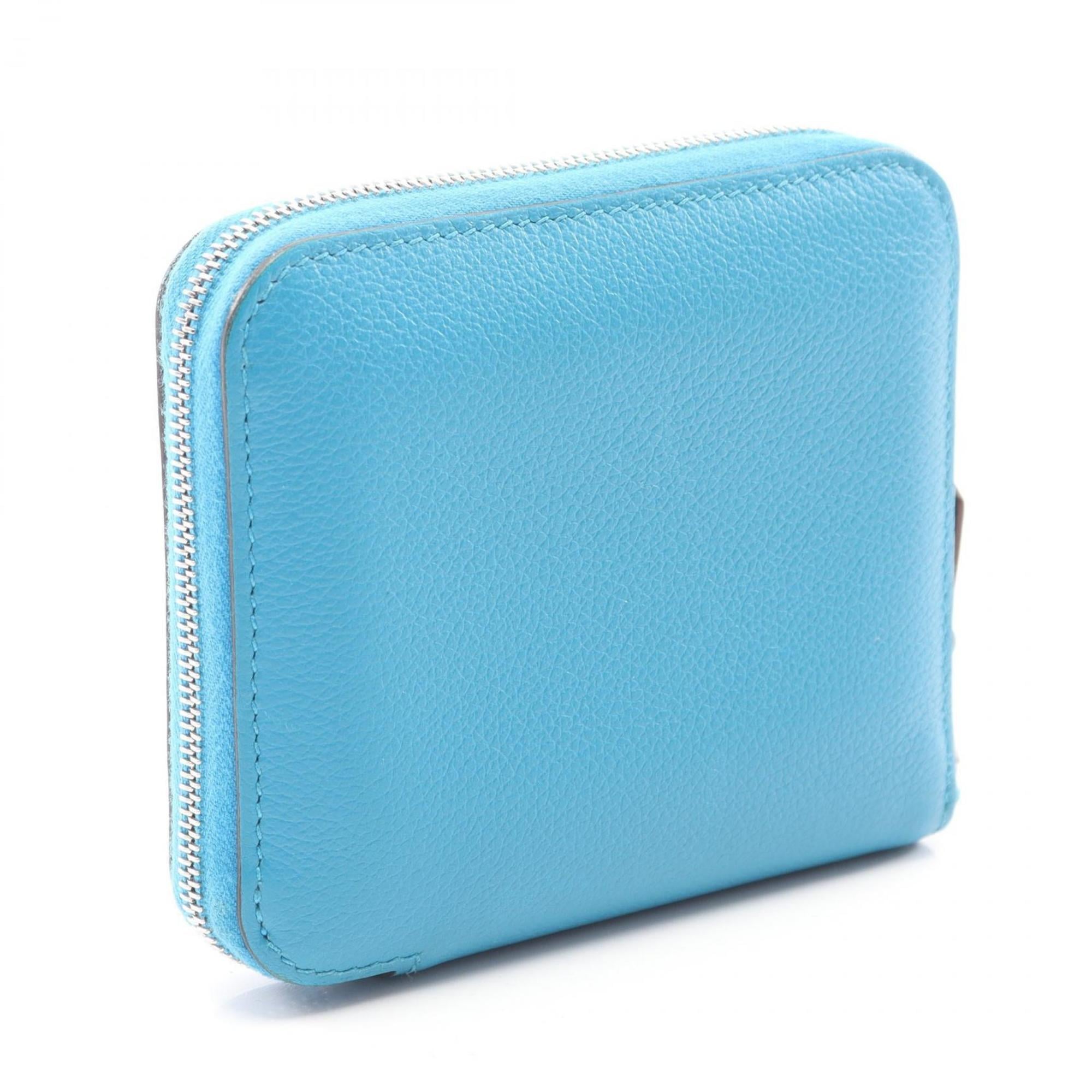 Hermes Blue Leather Wallet (Bi-Fold) (Pre-Owned)