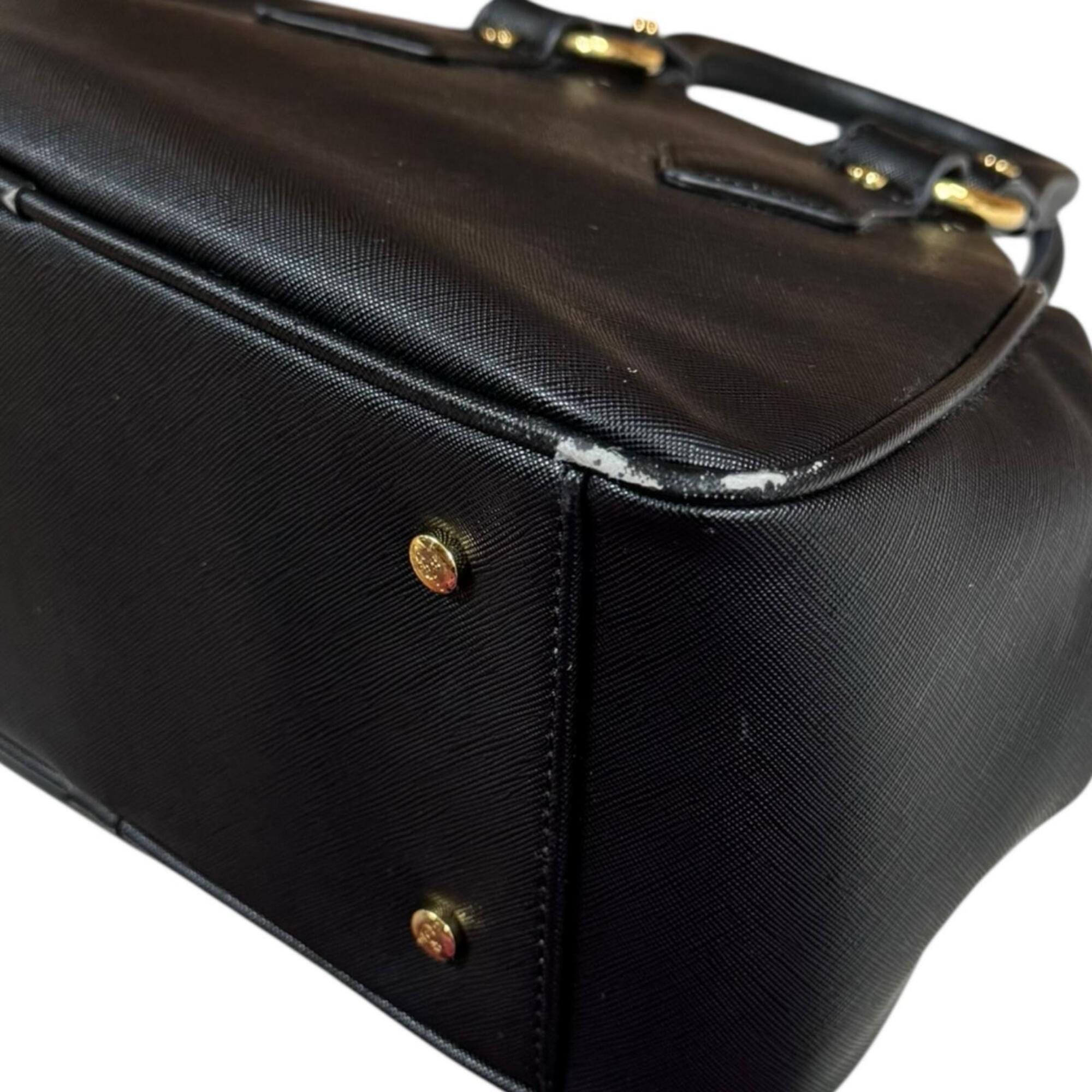 Vivienne Westwood Black Leather Handbag (Pre-Owned)