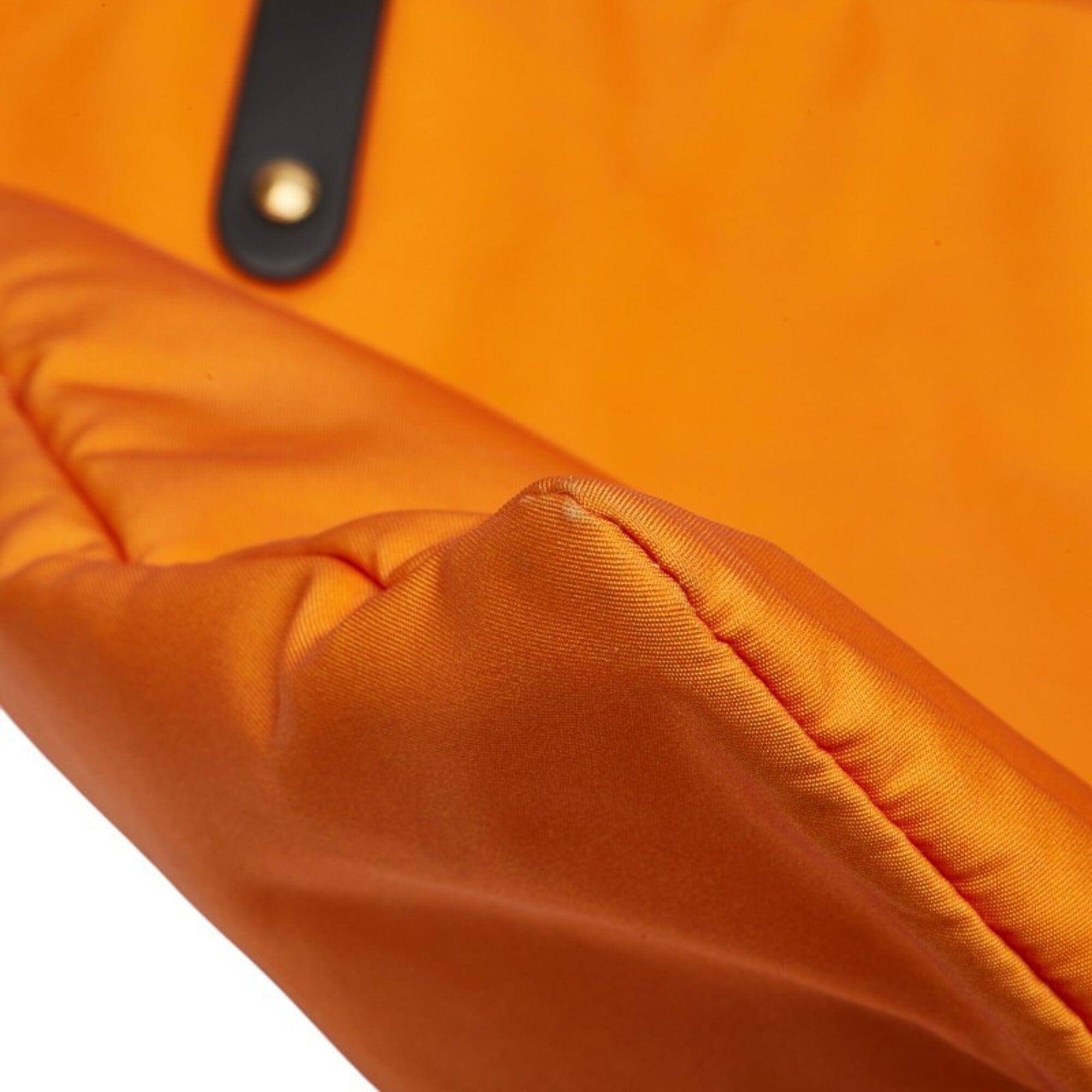 Burberry Orange Nylon Leather Tote Bag (Pre-Owned)