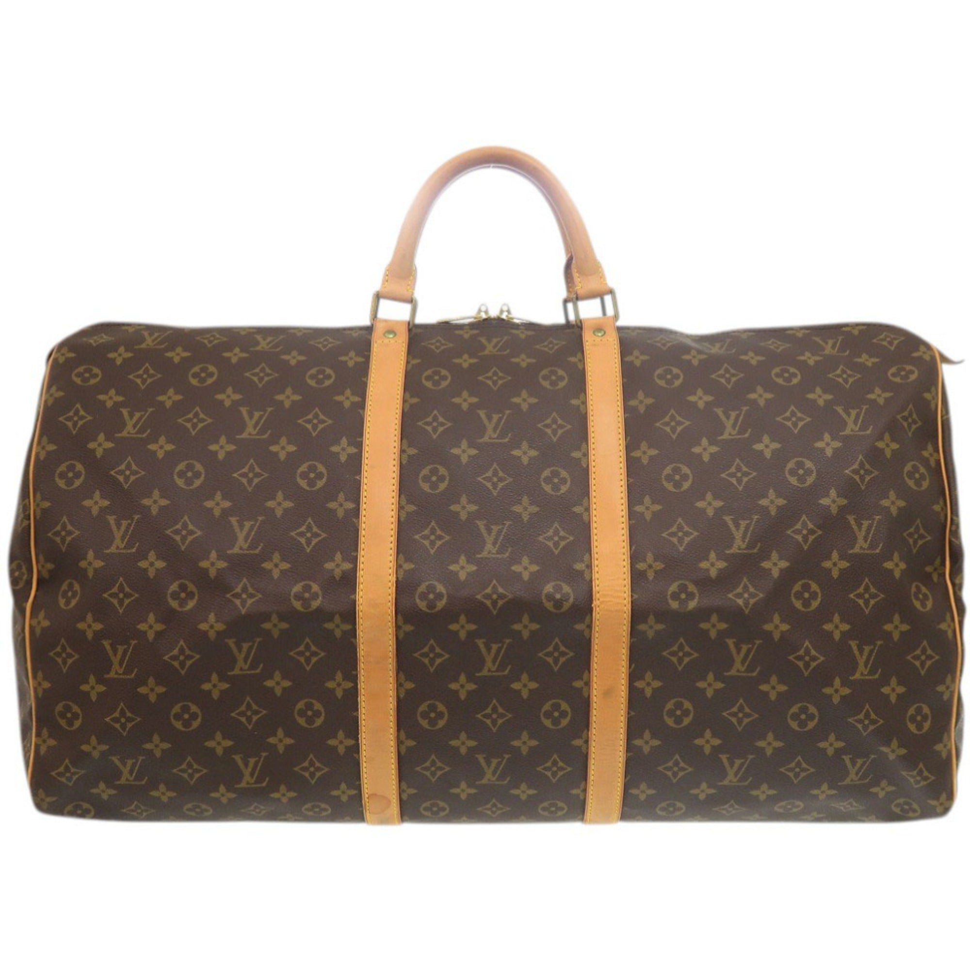 Louis Vuitton Brown Monogram Canvas Boston Bag (Pre-Owned)