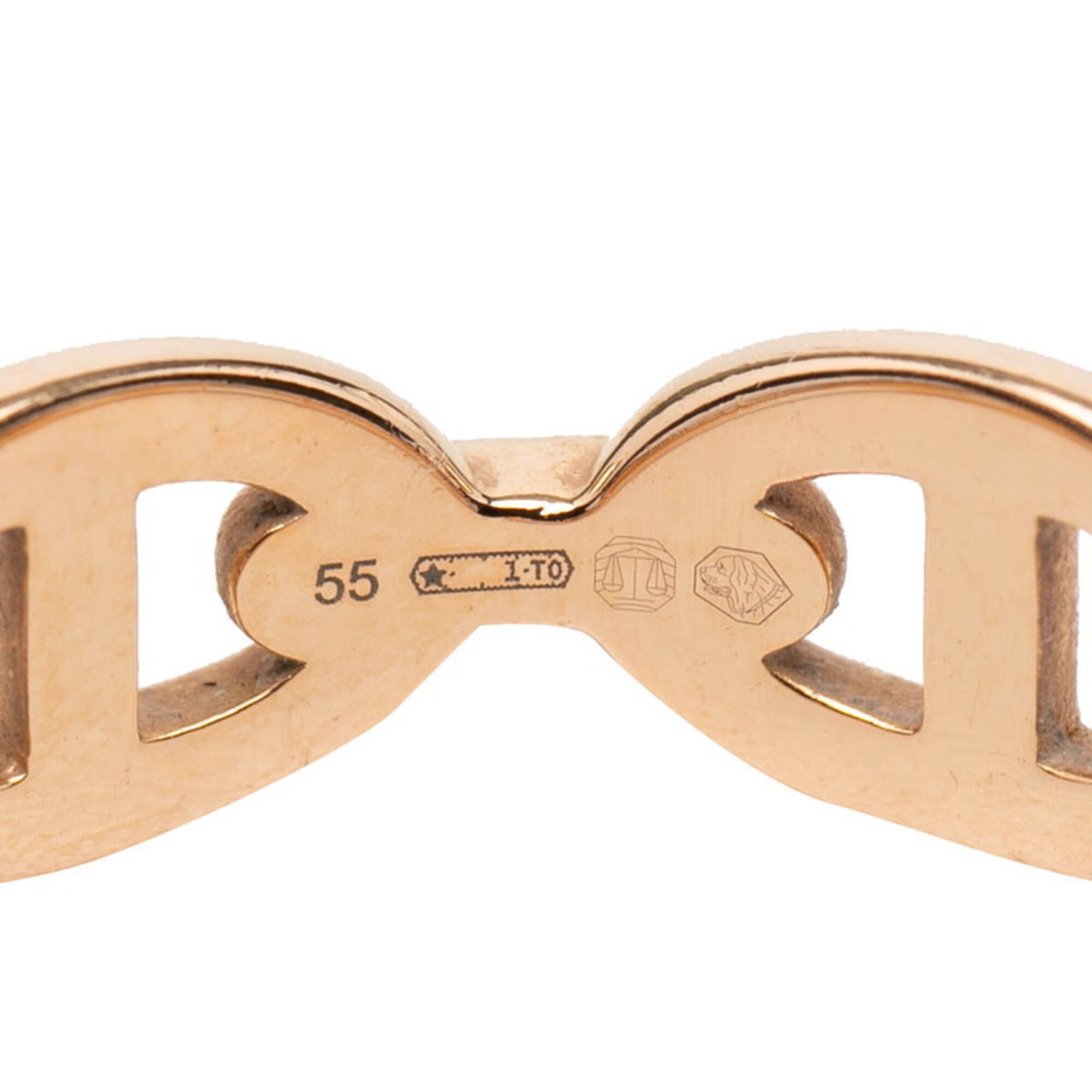 Hermes Pink Gold (18K) Band Ring (Pre-Owned)