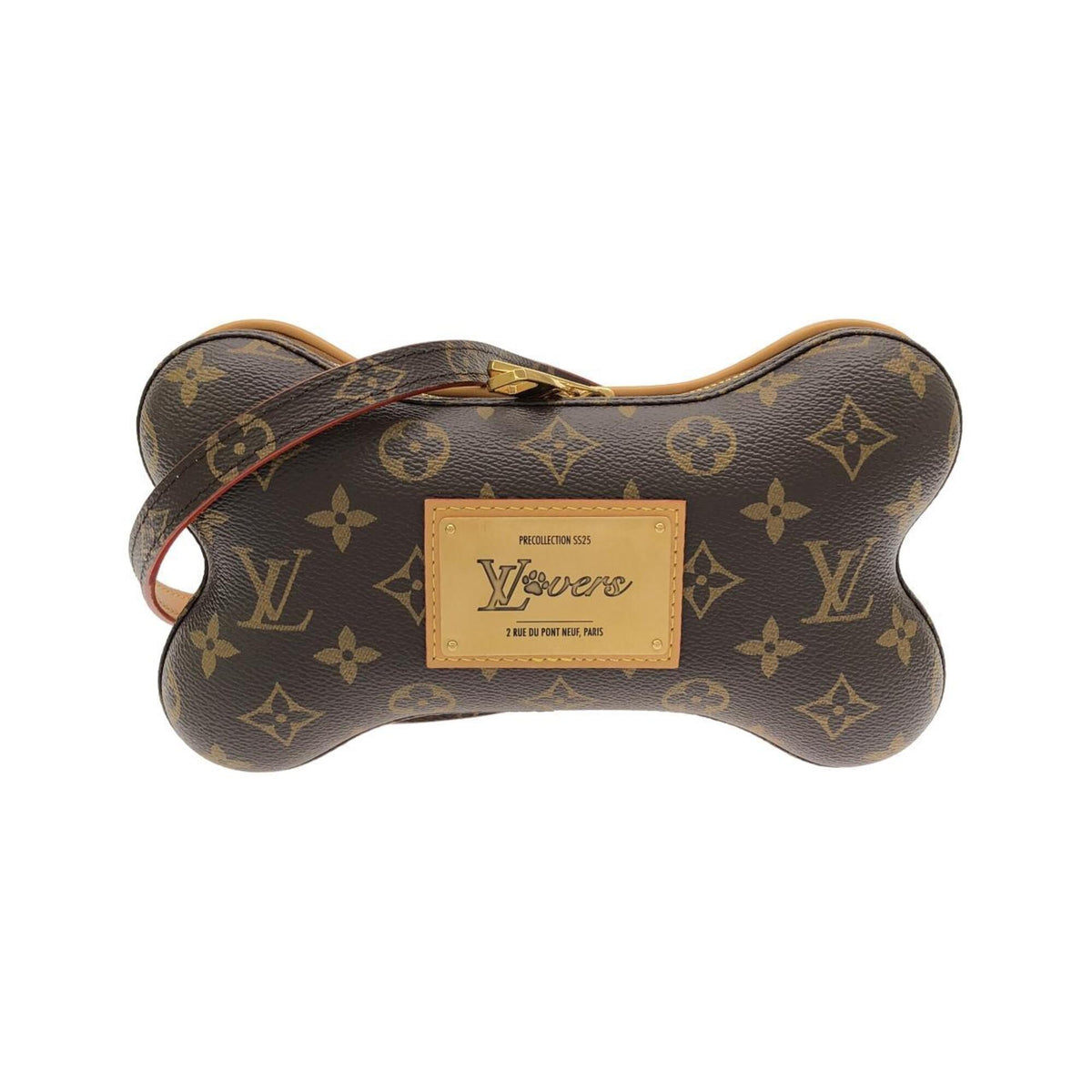Louis Vuitton Marron Coated Canvas Leather Shoulder Bag (Pre-Owned)