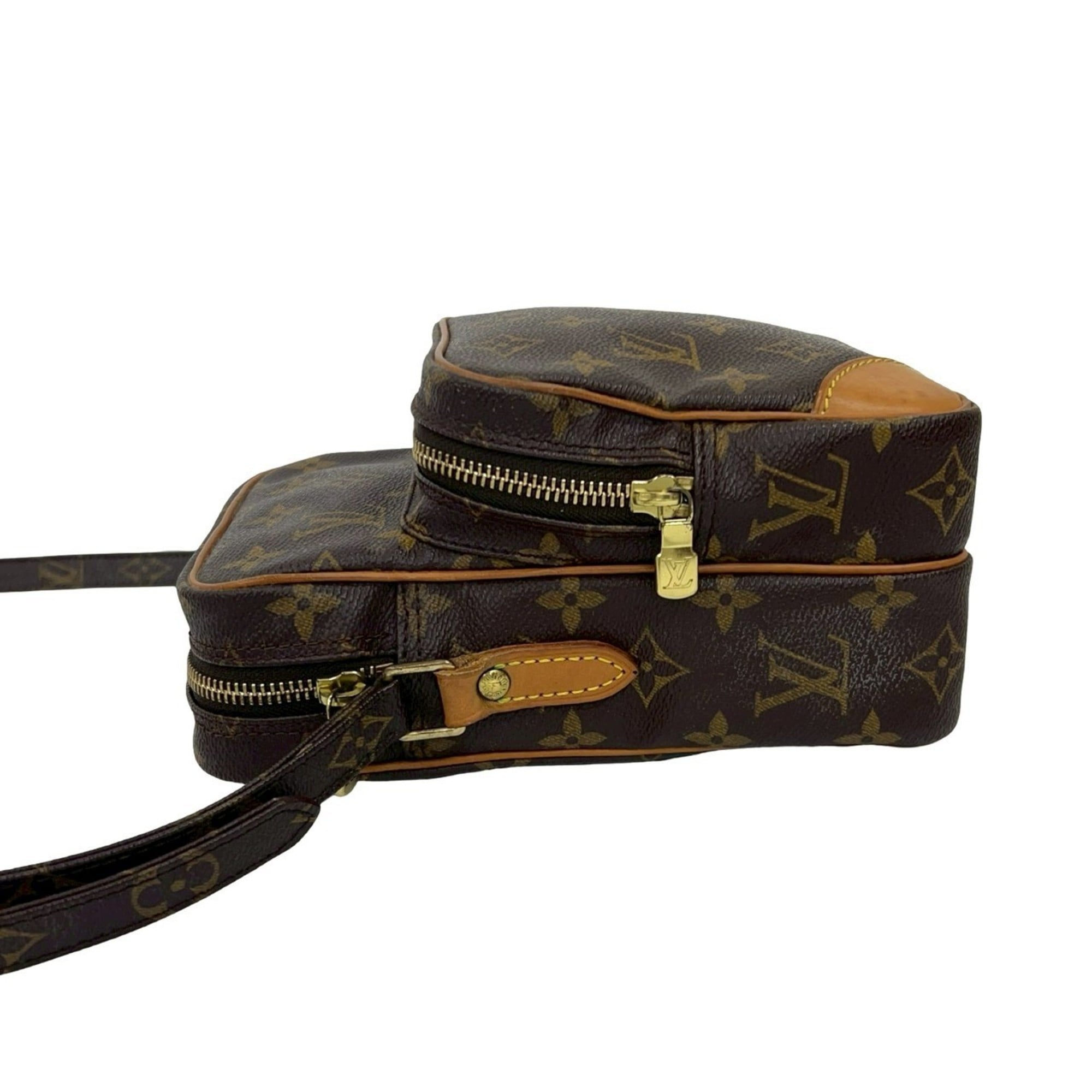 Louis Vuitton Brown Leather Pvc Pochette Shoulder Bag (Pre-Owned)