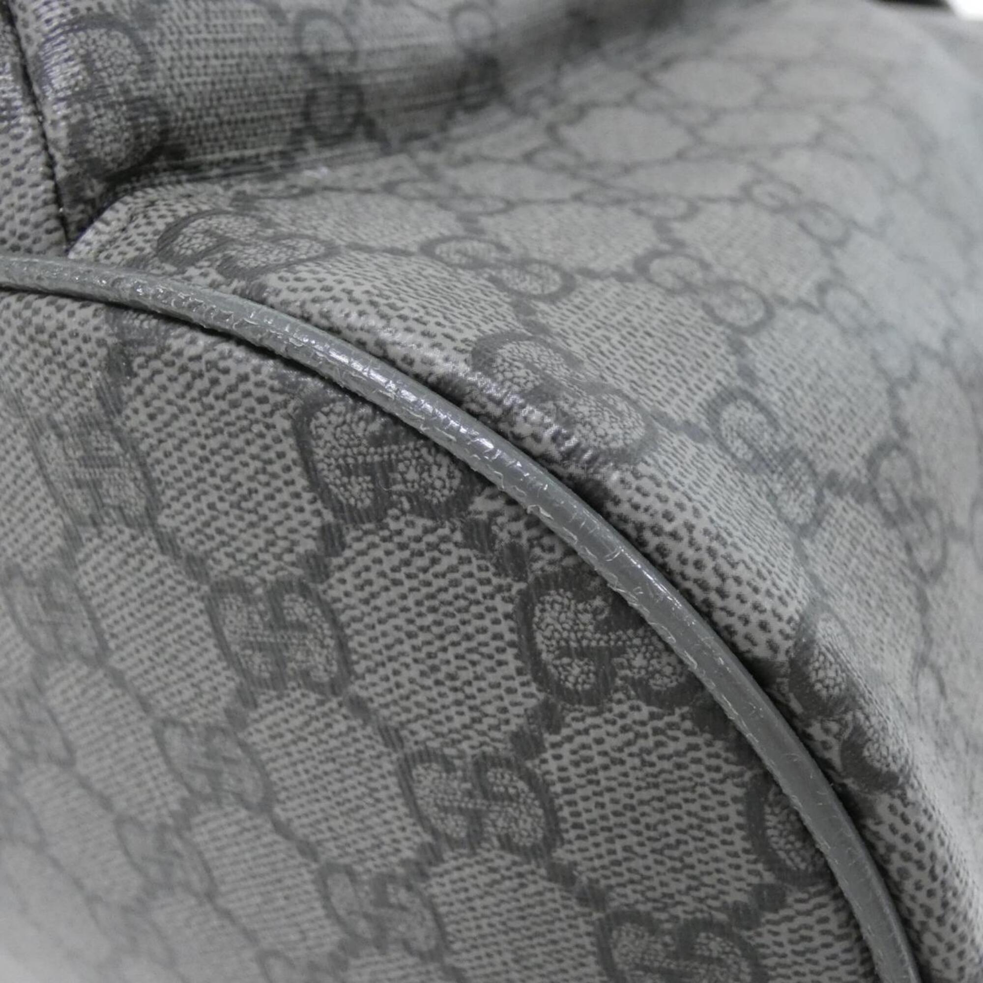 Gucci Black Gray Gg Supreme Backpack (Pre-Owned)