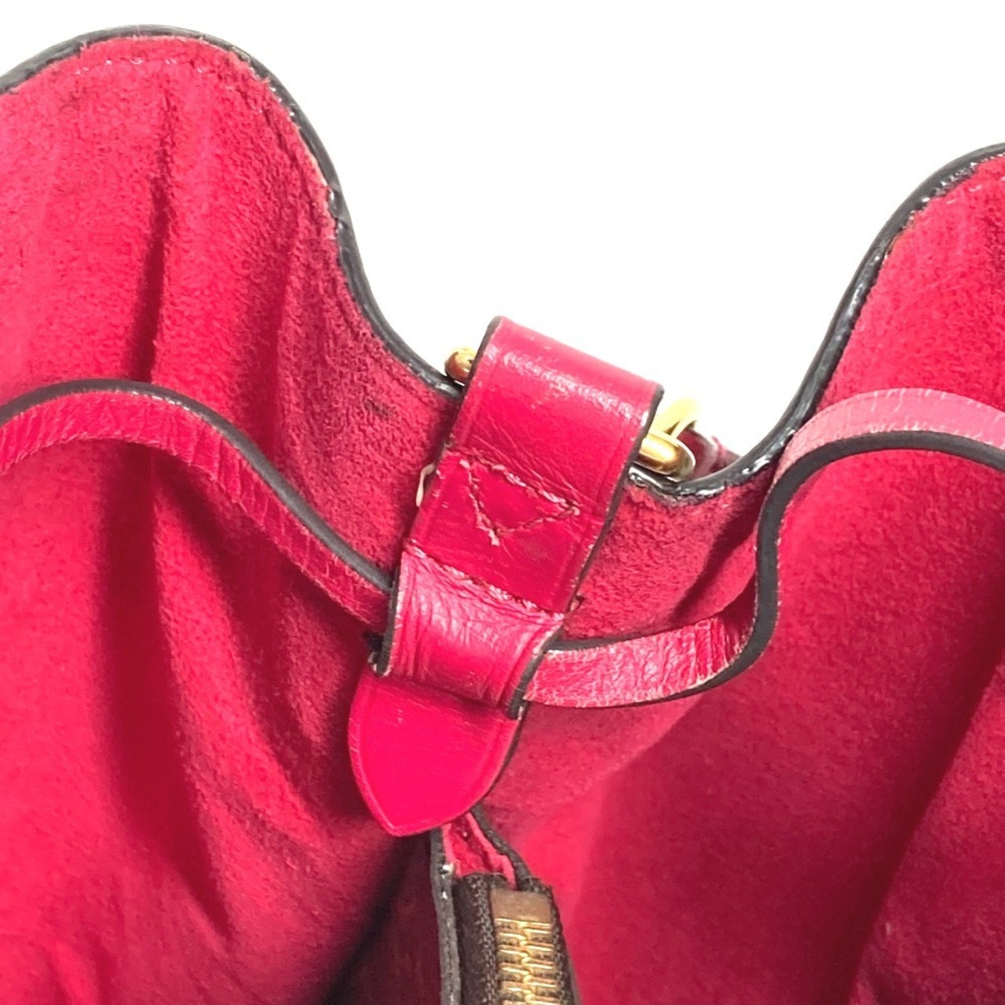 Louis Vuitton Brown Pink Monogram Shoulder Bag (Pre-Owned)