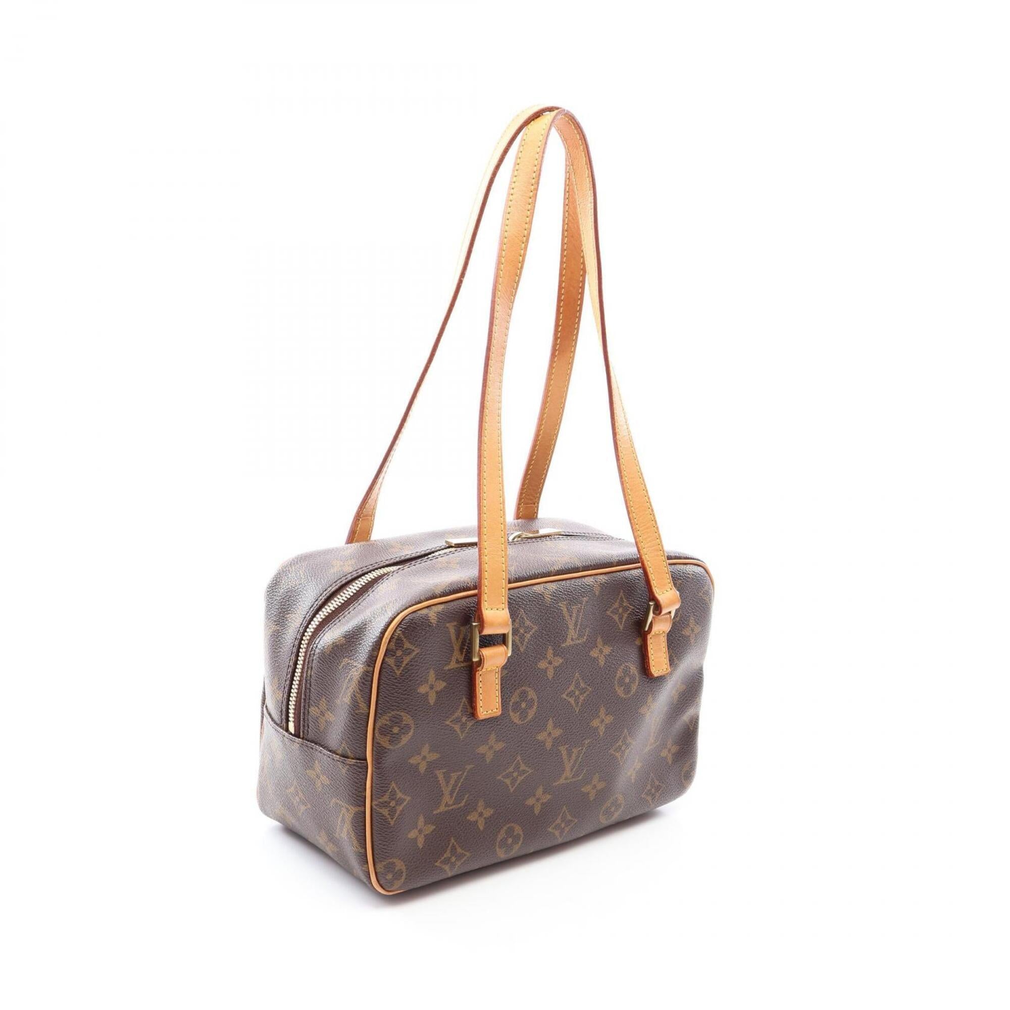 Louis Vuitton Brown Coated Canvas Pvc Monogram Leather Handbag Shoulder Bag (Pre-Owned)