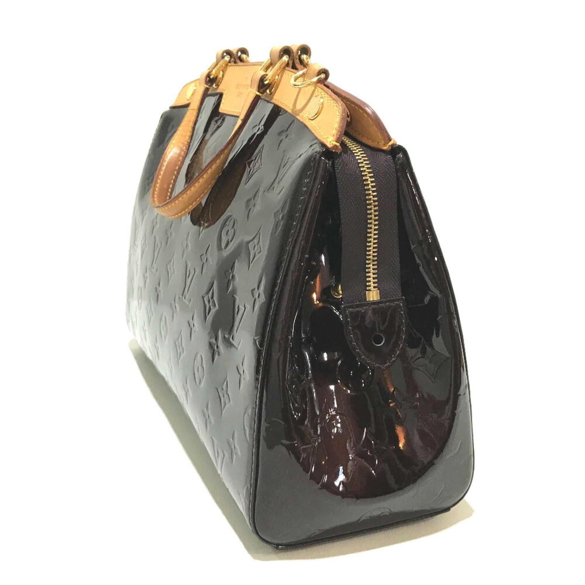 Louis Vuitton Purple Monogram Vernis Handbag Shoulder Bag (Pre-Owned)