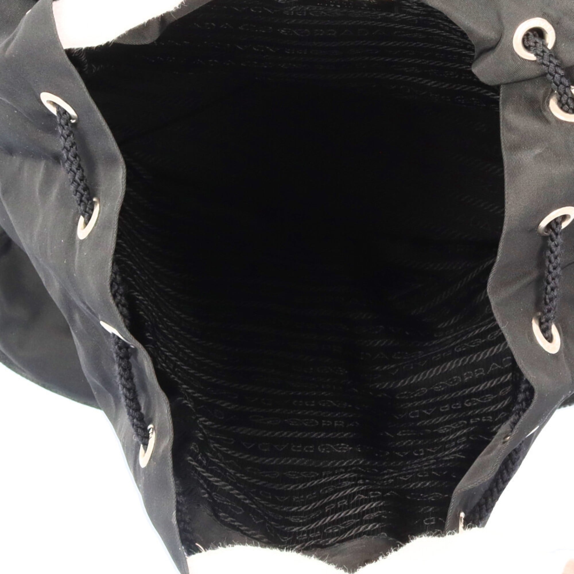 Prada Black Nero Nylon Backpack (Pre-Owned)